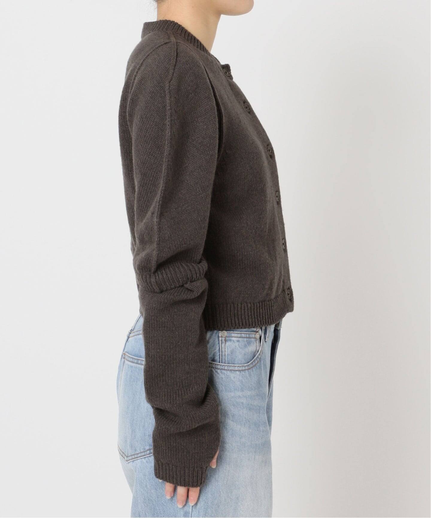 JANE SMITH / ジェーンスミス 別注 7G BIG SHOULDER CREW カーディガン
