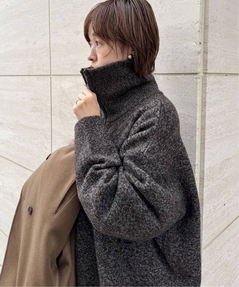 SEEALL / シーオール ZIP PULL SWEATER トップス（ニット／セーター 