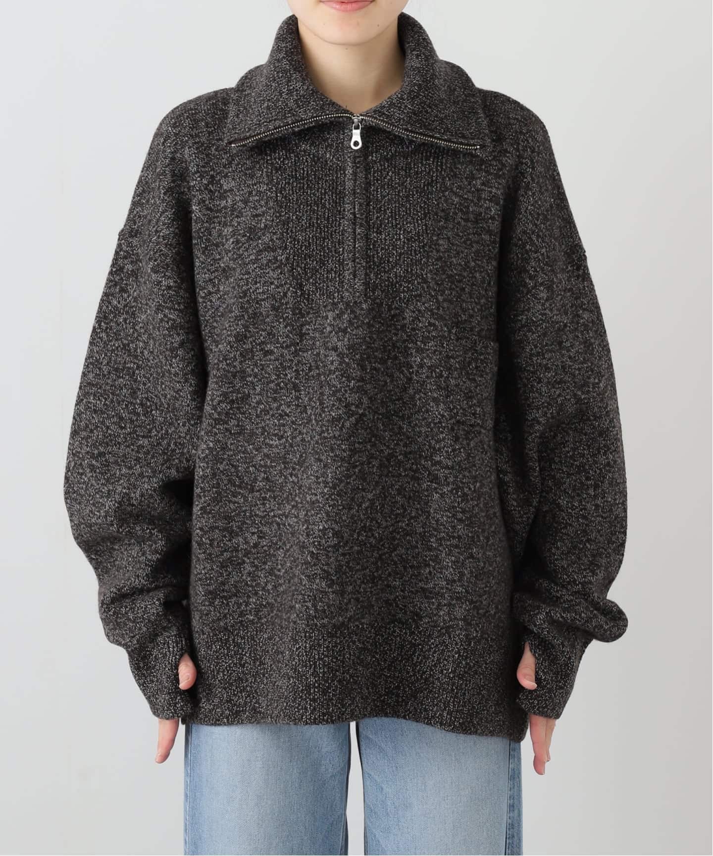 SEEALL / シーオール ZIP PULL SWEATER トップス（ニット／セーター