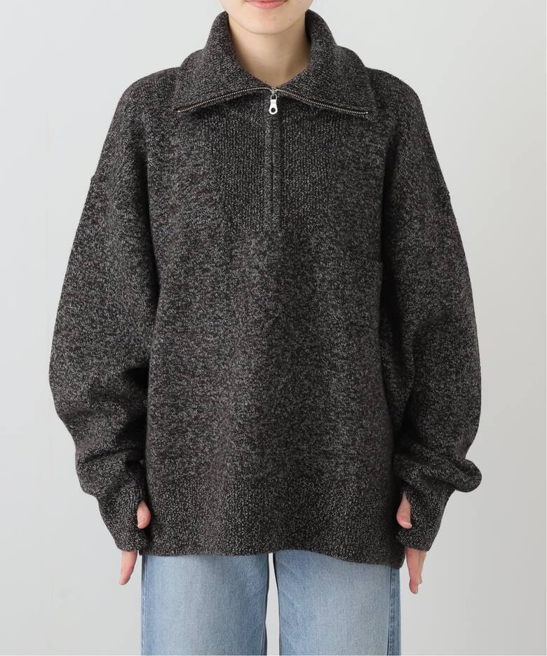 SEEALL / シーオール ZIP PULL SWEATER トップス（ニット／セーター 