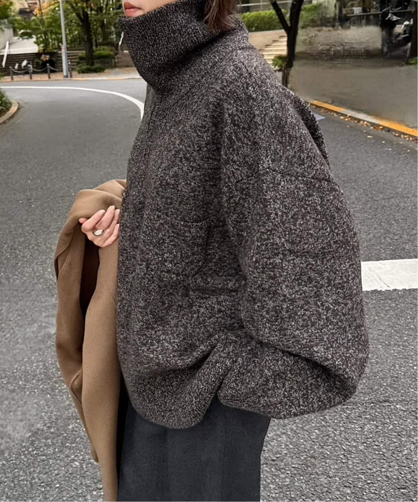 SEEALL / シーオール ZIP PULL SWEATER トップス（ニット／セーター