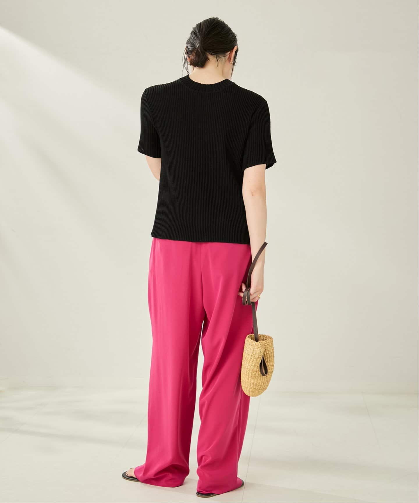 予約》GENES / ジェネス ANIA TOP BLACK トップス（ニット