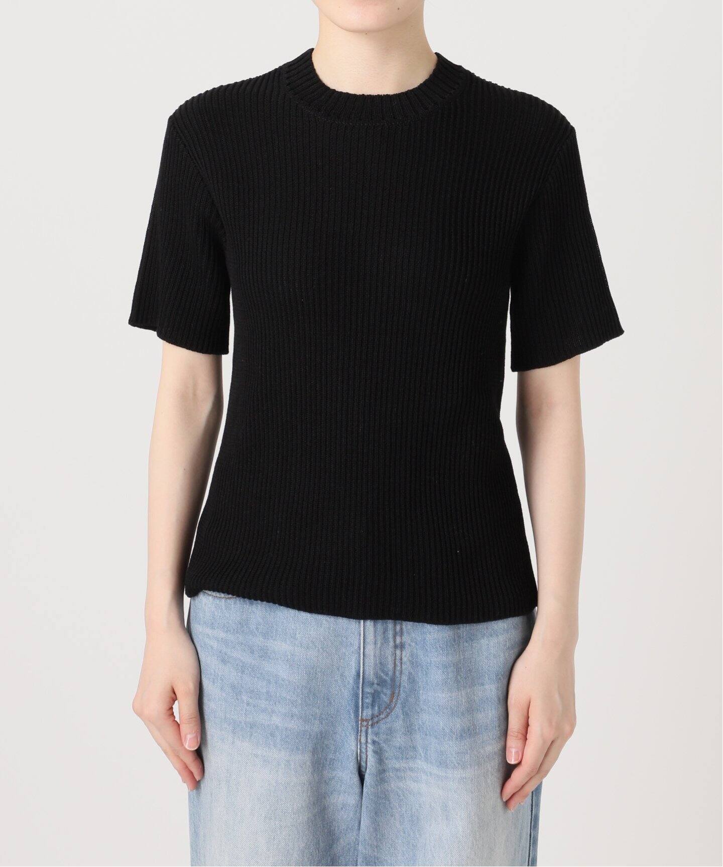 予約》GENES / ジェネス ANIA TOP BLACK トップス（ニット