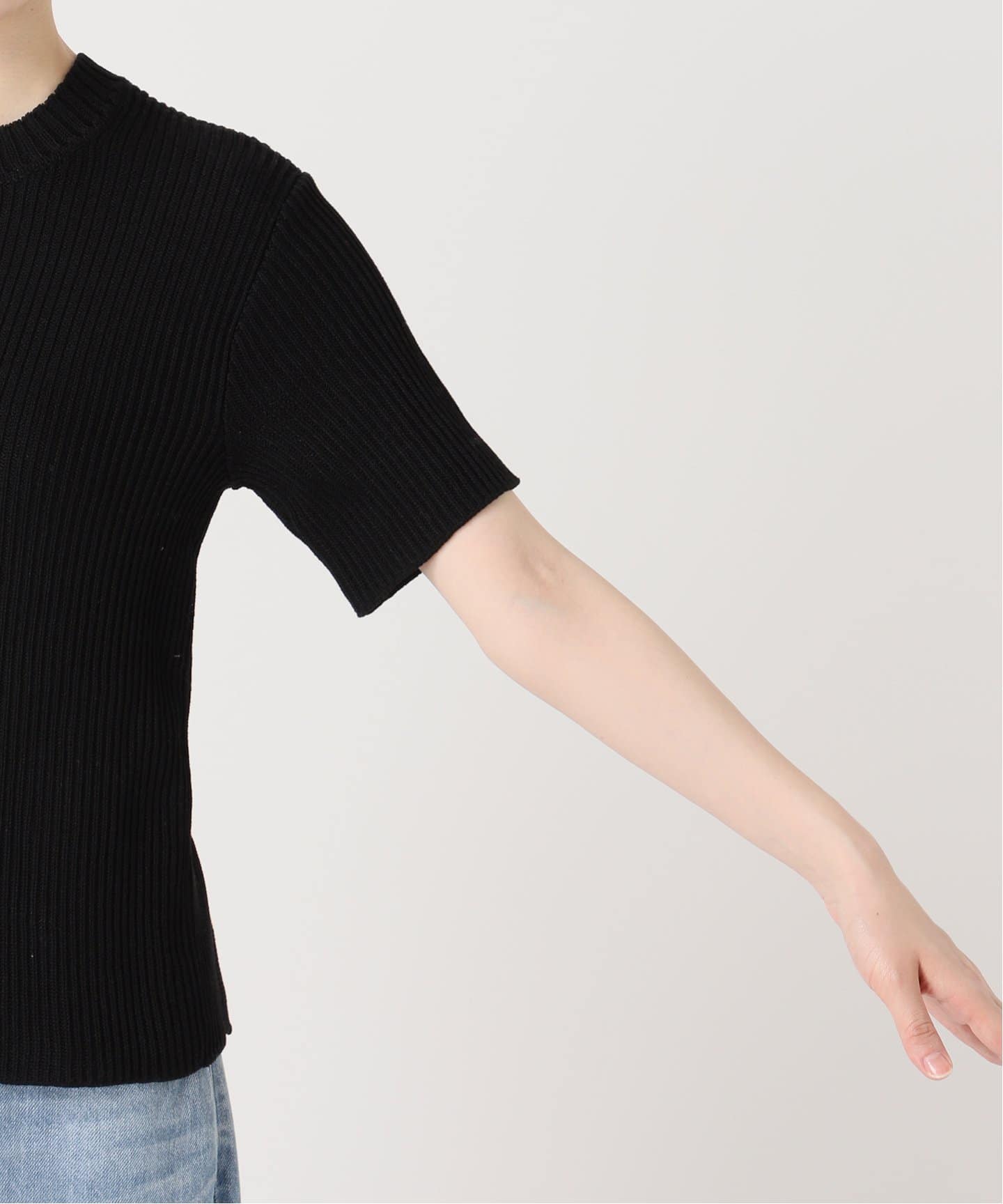 GENES / ジェネス ANIA TOP BLACK トップス（ニット／セーター