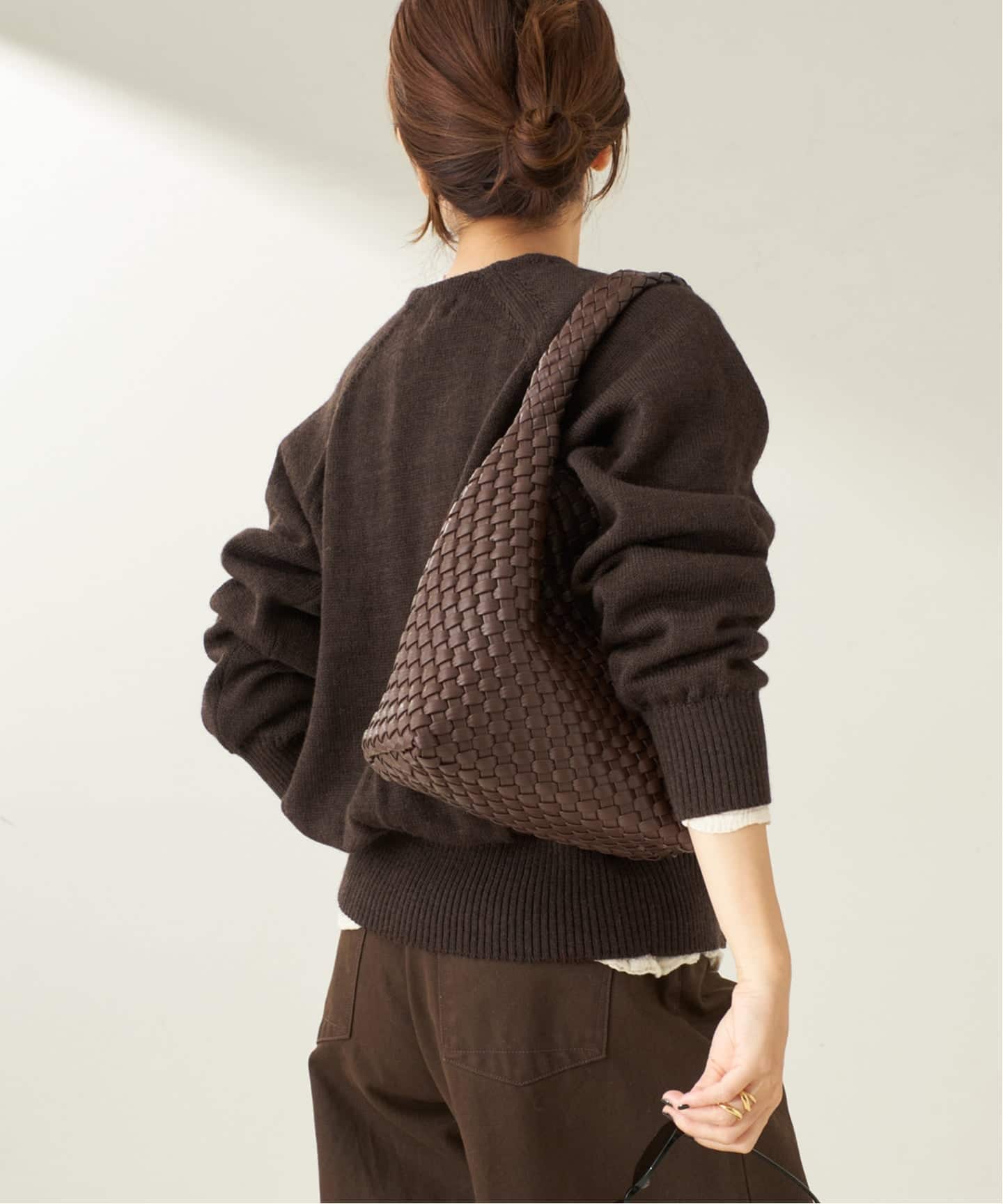 NEPLA. / ネプラ 別注 V ニット(ブラウン)（ニット／セーター