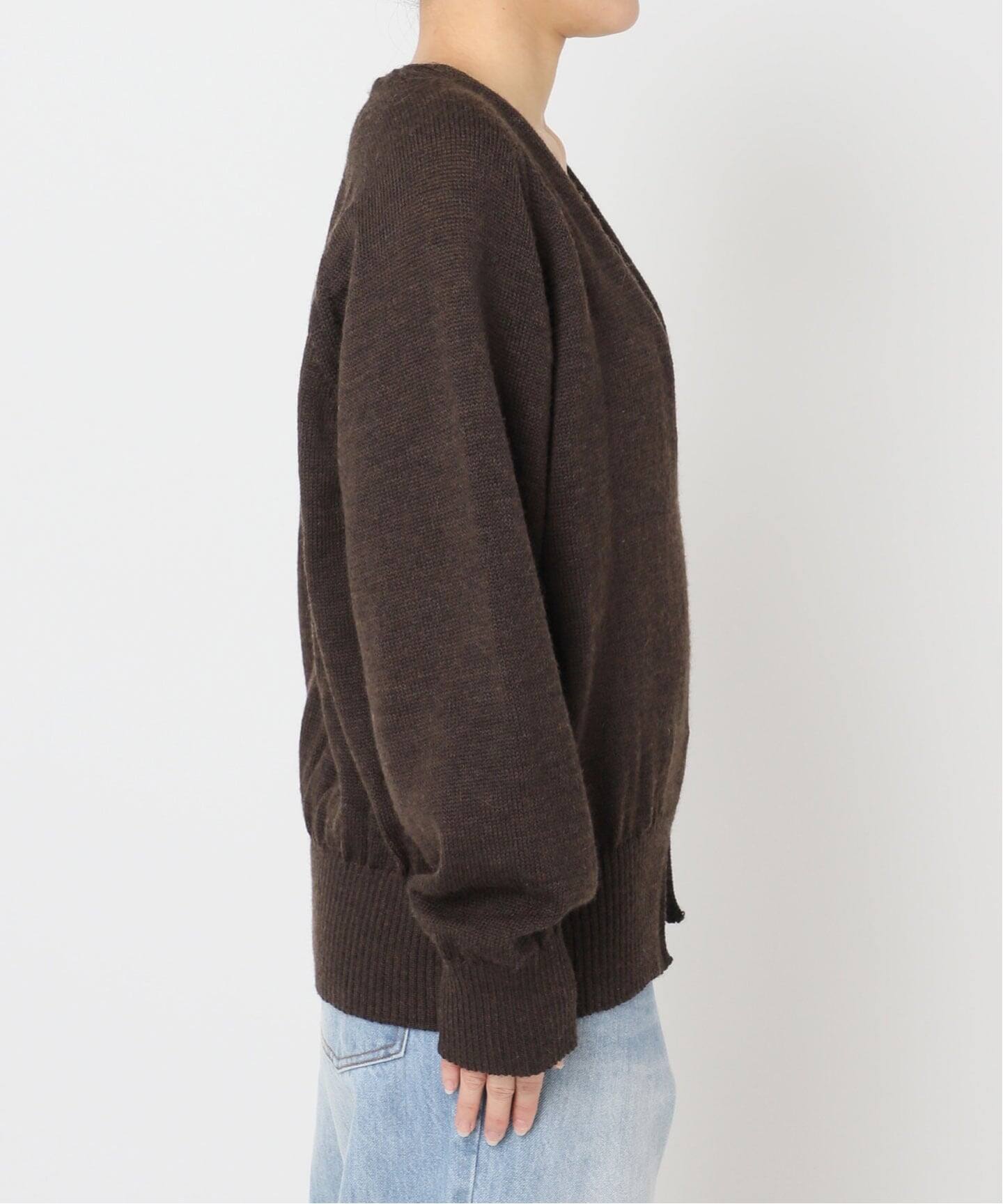 miles　ウール　ニット　セーター　ブラウン aran WOOLLEN MILLS（アランウーレンミルズ）の「メリノウール