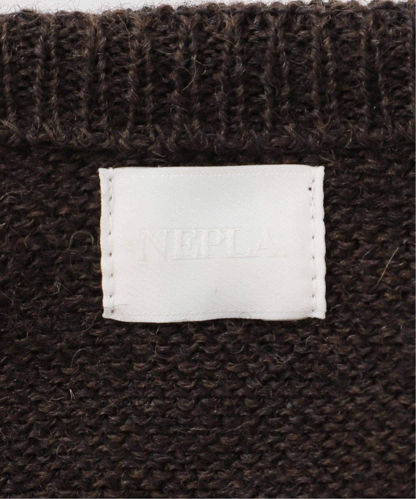 NEPLA. / ネプラ 別注 V ニット(ブラウン)（ニット／セーター