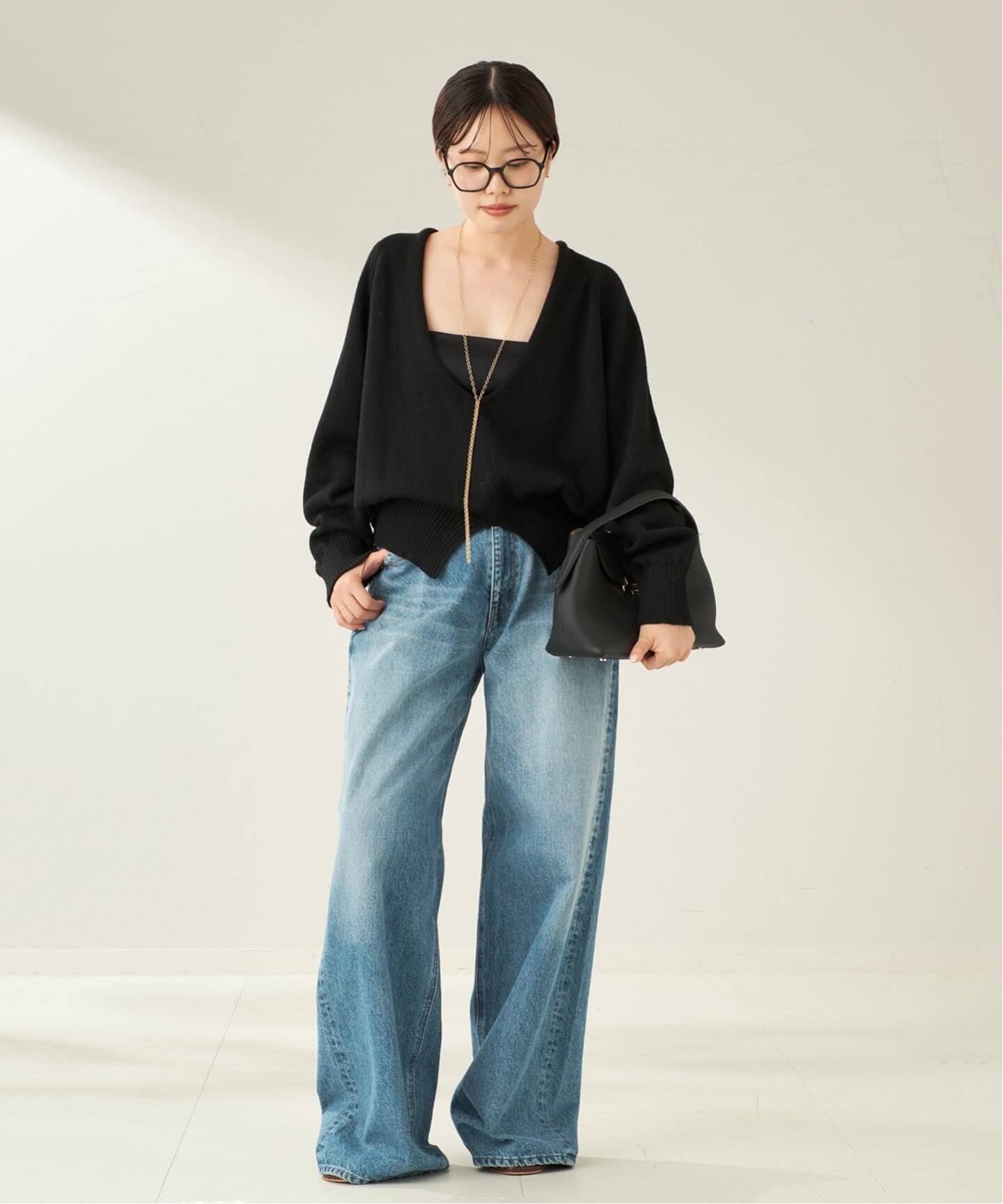 NEPLA. / ネプラ 別注 V ニット　plage NEPLA. / ネプラ 別注 V ニット(ブラック)（ニット／セーター