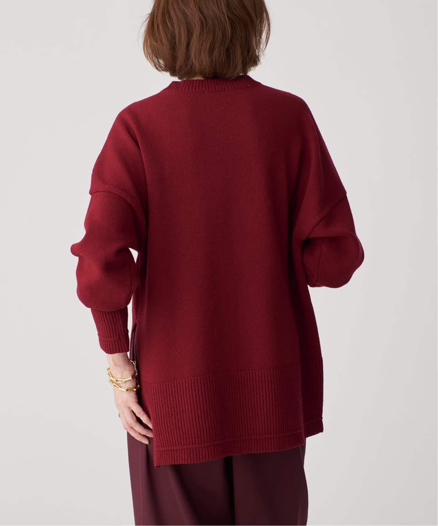 新品✨ヴェルメイユパーイエナ 23AW ツイード ニットプルオーバー VERMEIL par iena（ヴェルメイユパーイエナ）の「NUBES ハイネック