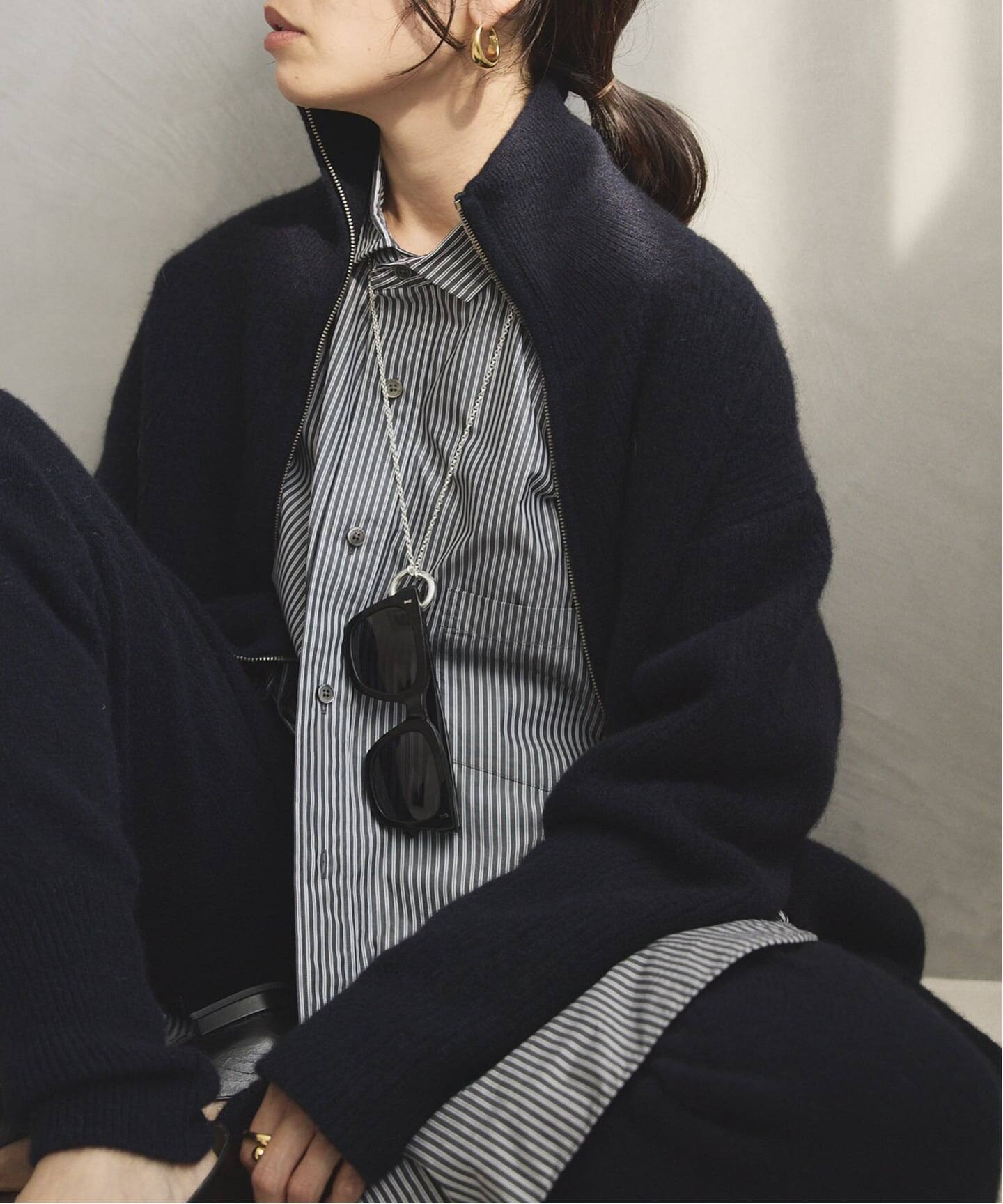 MaxMara フード付き　ウールカーディガン　 M Max Mara/マックスマーラ｜ウール アンド カシミア カーディガン