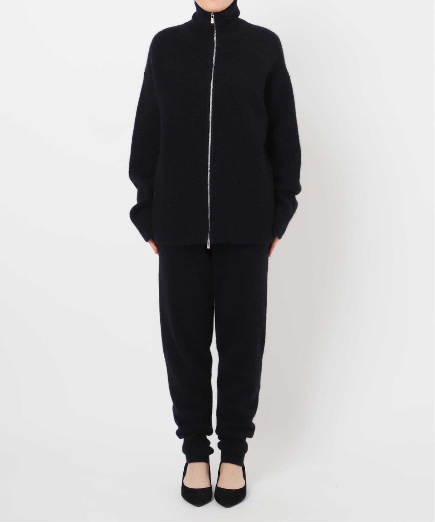 ウールカーディガン 予約》woolyakmix knit ZIPカーディガン（カーディガン