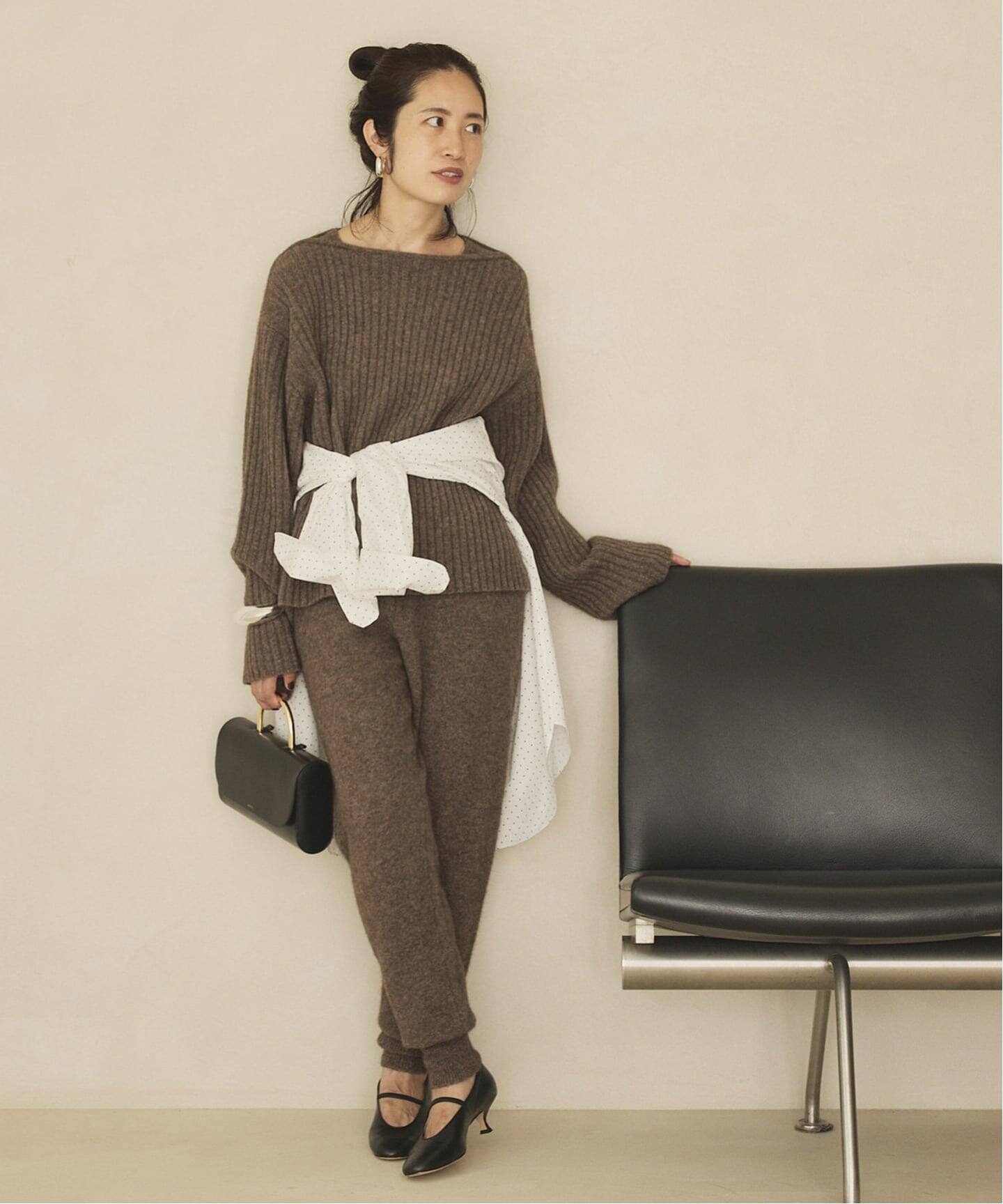 VERMEIL par iena (ヴェルメイユパーイエナ) ニット 新品 予約》wool yak mix rib Knit プルオーバー（ニット／セーター