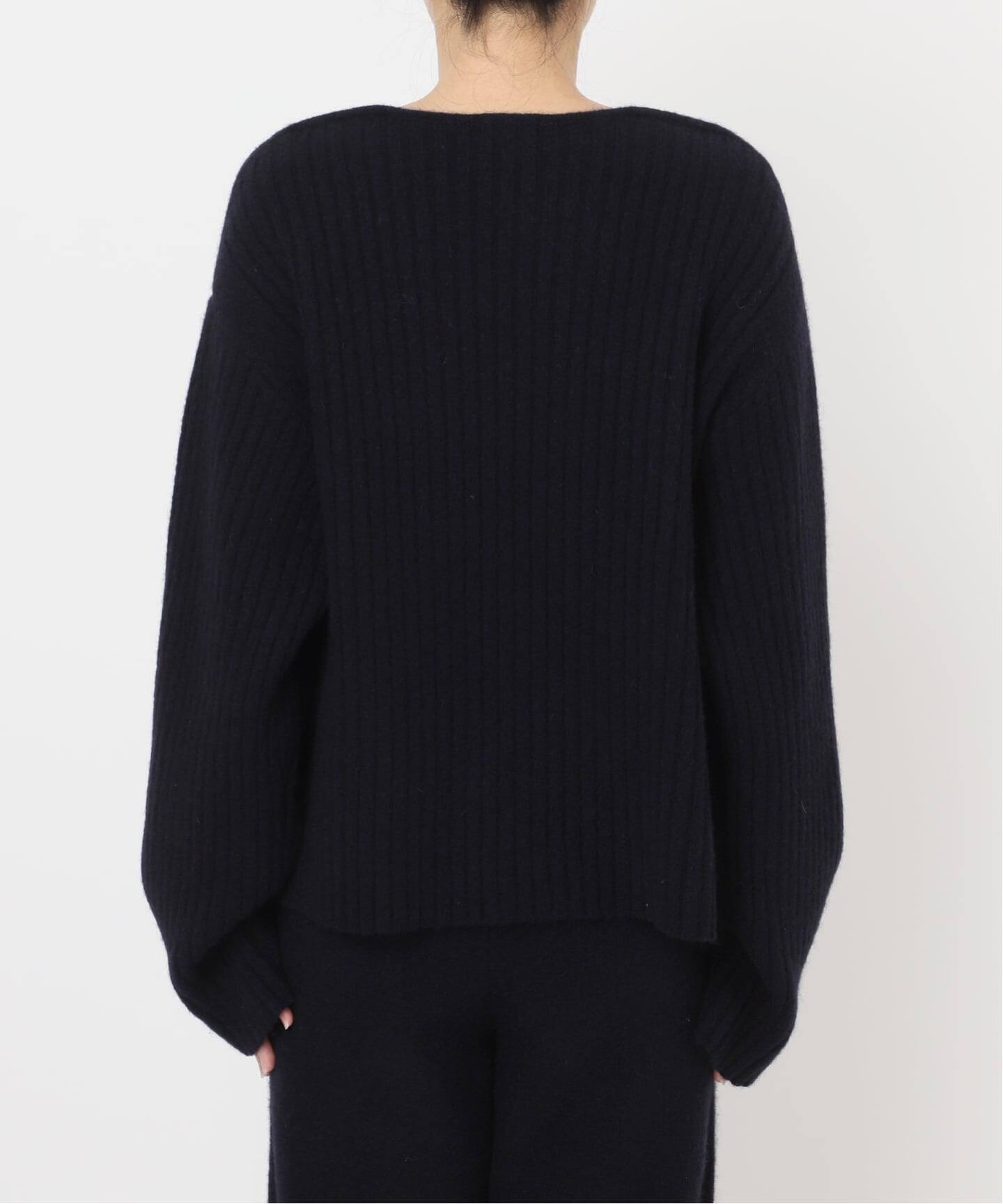 2023年AW ヴェルメイユパーイエナ　ニット 予約》woolyakmix ribKnit プルオーバー（ニット／セーター