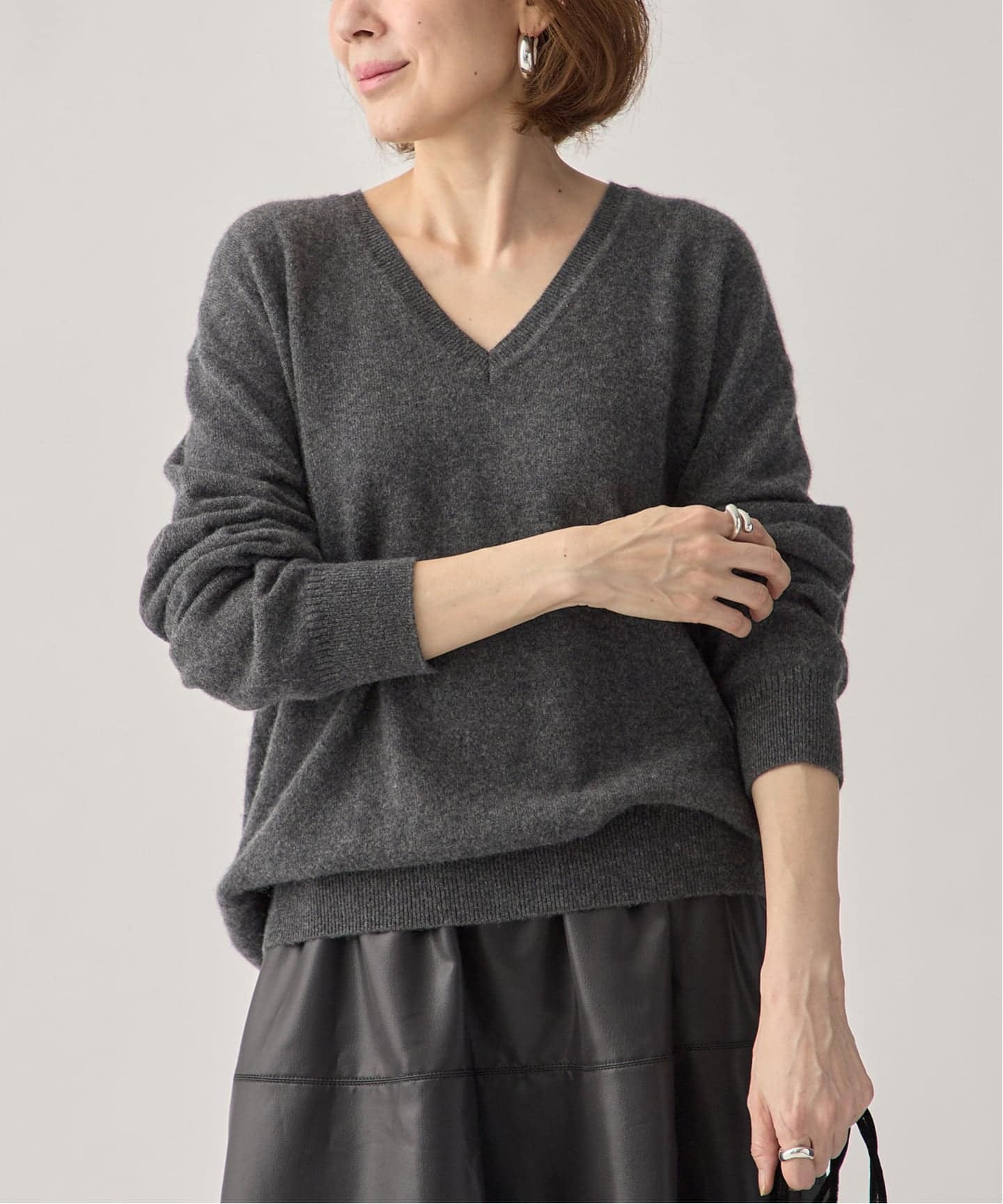 Cashmere100 Vネック knit（ニット／セーター）｜VERMEIL par iena