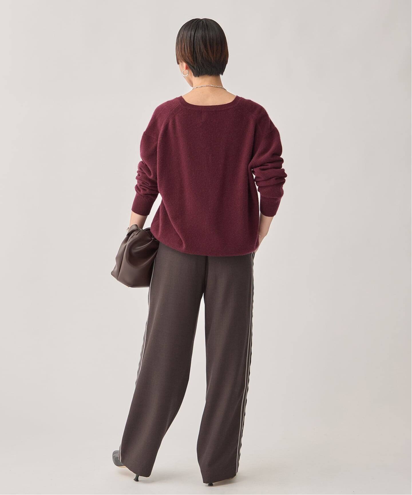 予約》Cashmere100 Vネック knit（ニット／セーター）｜VERMEIL