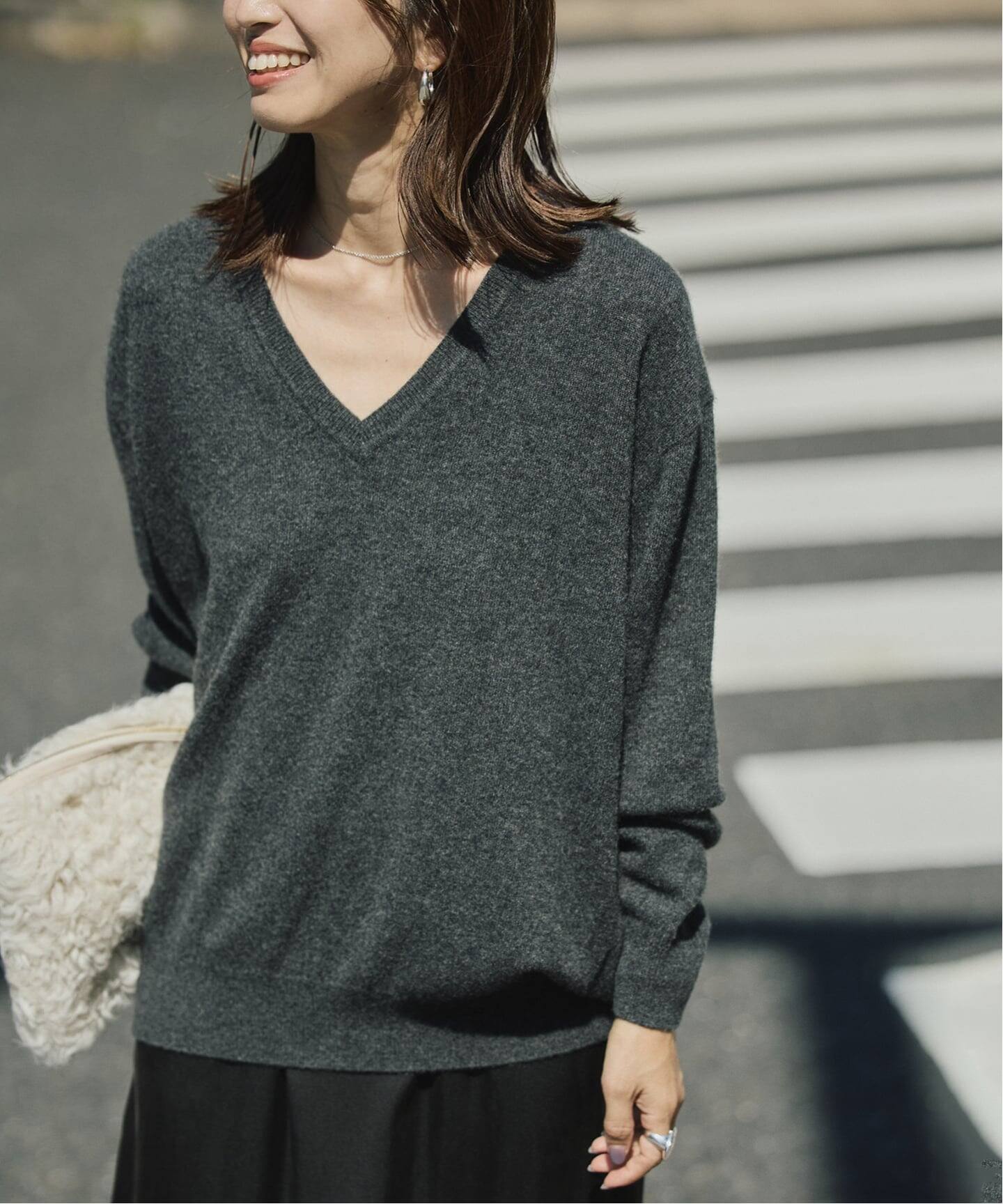 Cashmere100 Vネック knit（ニット／セーター）｜VERMEIL par iena 