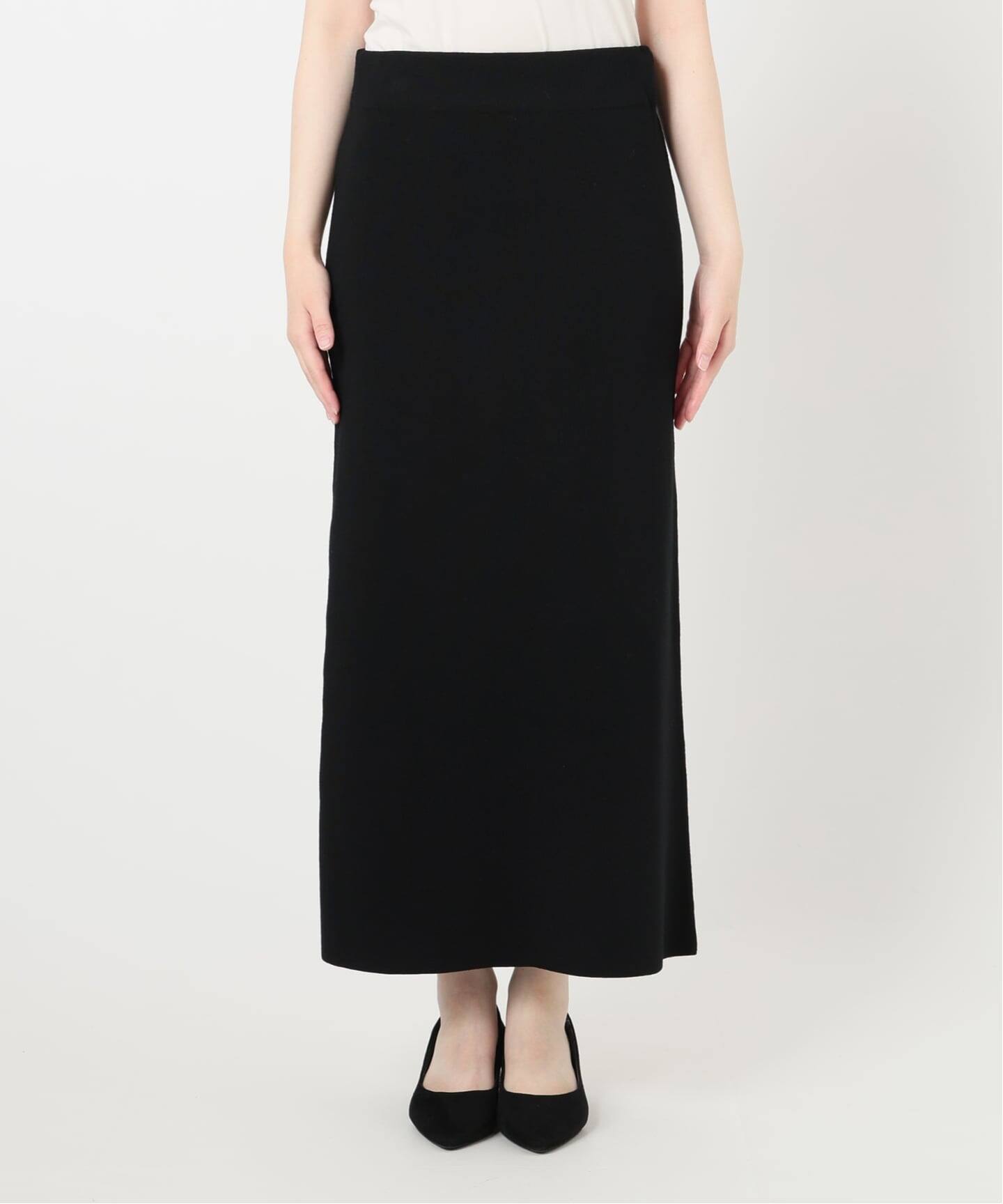 ヴェルメイユパーイエナ　ロングスカート　マキシスカート 予約》wool knit narrow スカート（ロング・マキシ丈スカート