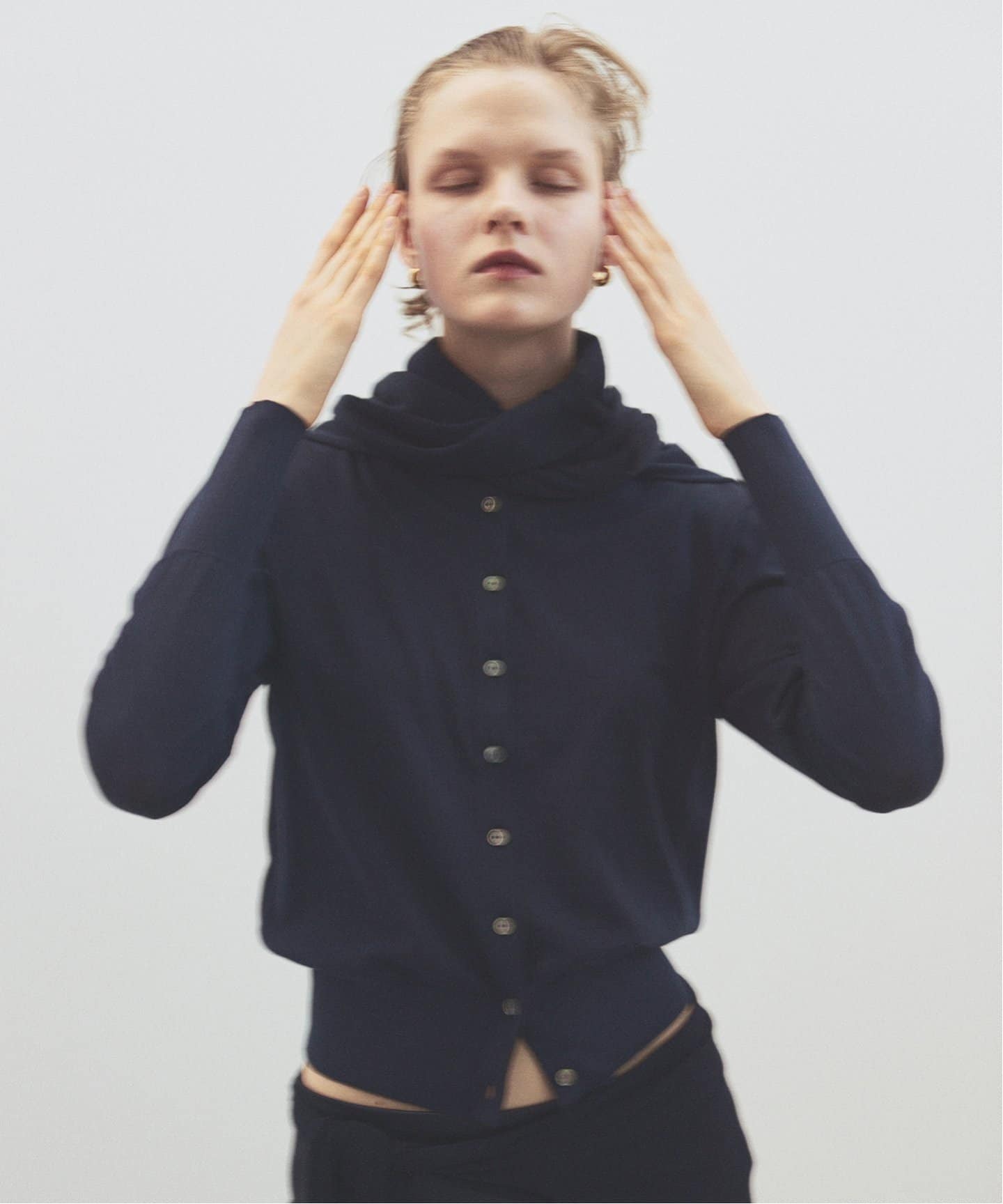 Vermeil par iena ♡ コットンシルクハイゲージカーディガン cotton silk crew カーディガン（カーディガン）｜VERMEIL par