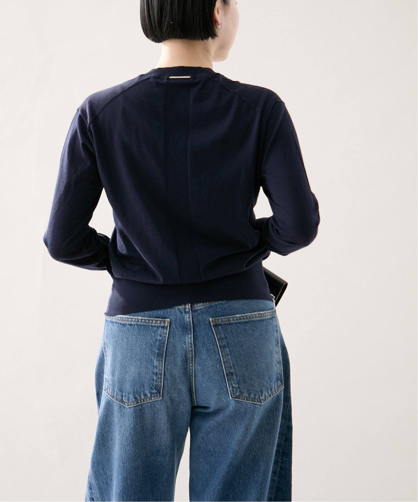 cotton silk crew カーディガン（カーディガン）｜VERMEIL par