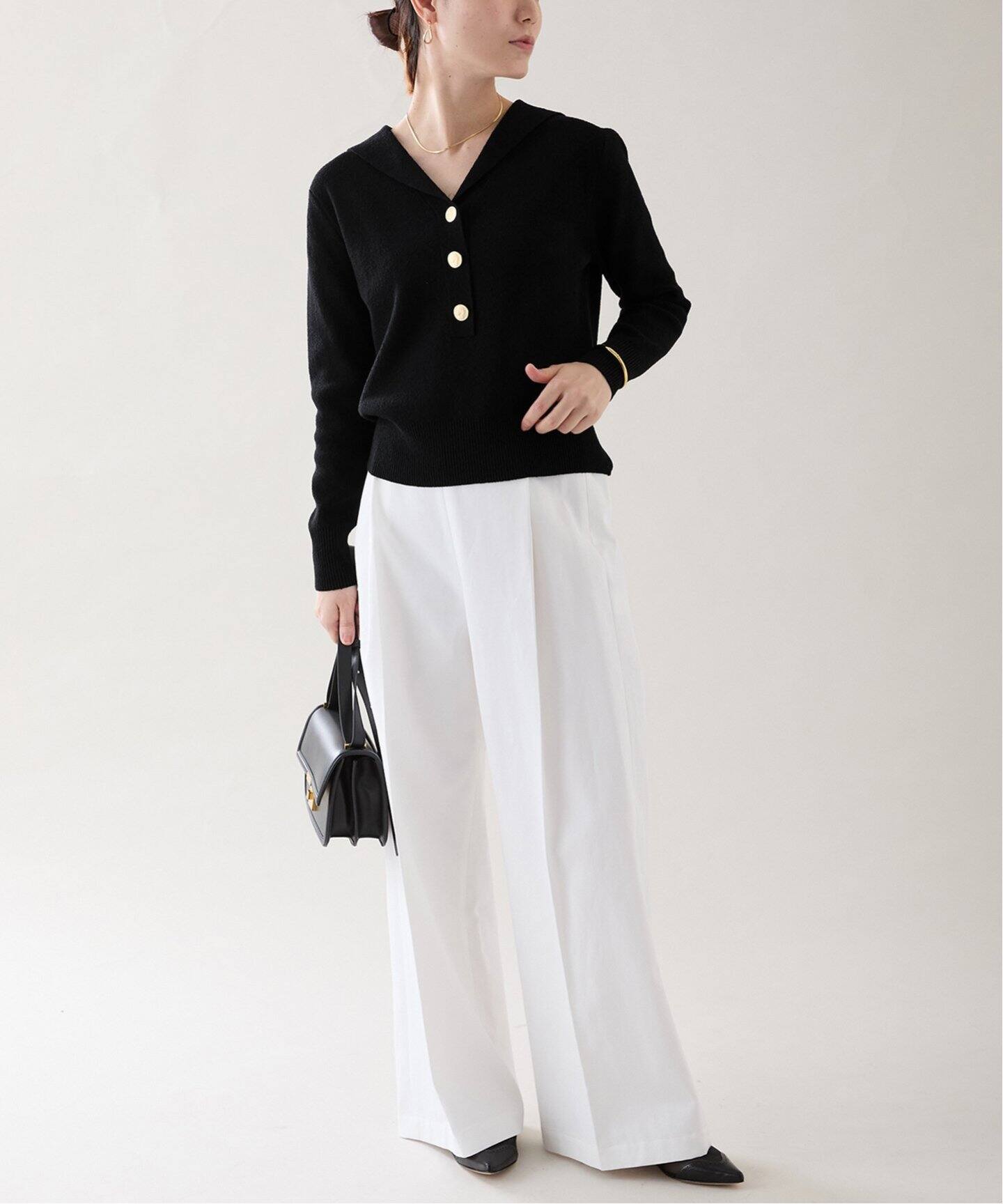 GOLD point sailor knit（ニット／セーター）｜VERMEIL par iena 