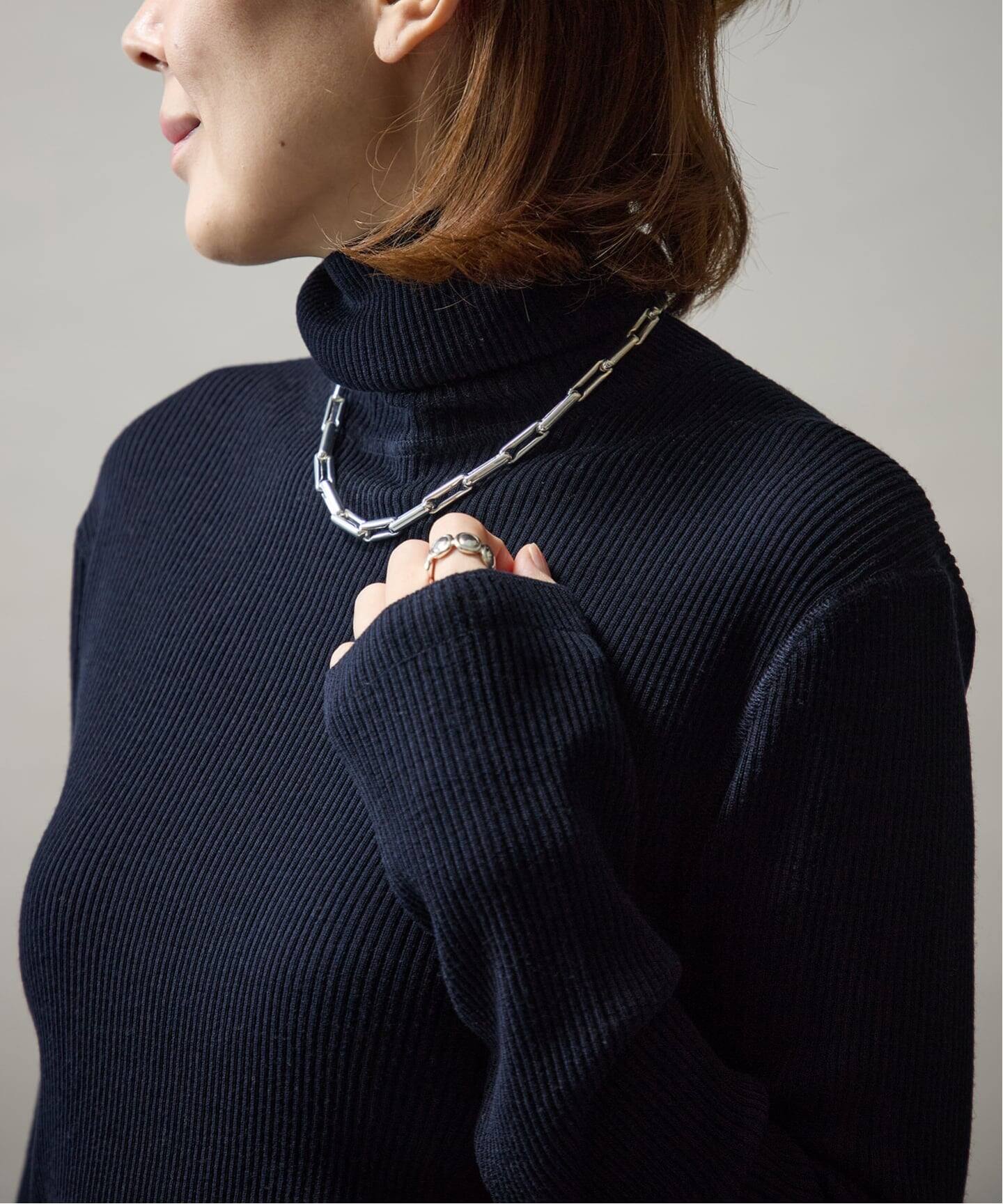 Embraced wool RIB Turtle ニット（ニット／セーター）｜VERMEIL