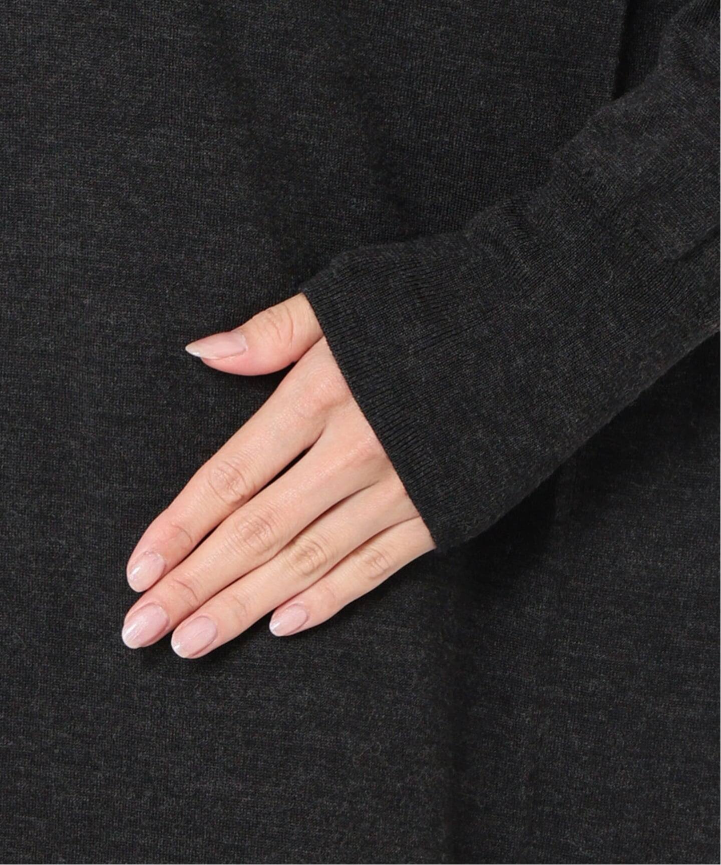 美品✨ヴェルメイユパーイエナ ニットワンピース 前後2way ロング ブラウン 予約》GLOW wool knit ワンピース（ニットワンピース）｜VERMEIL