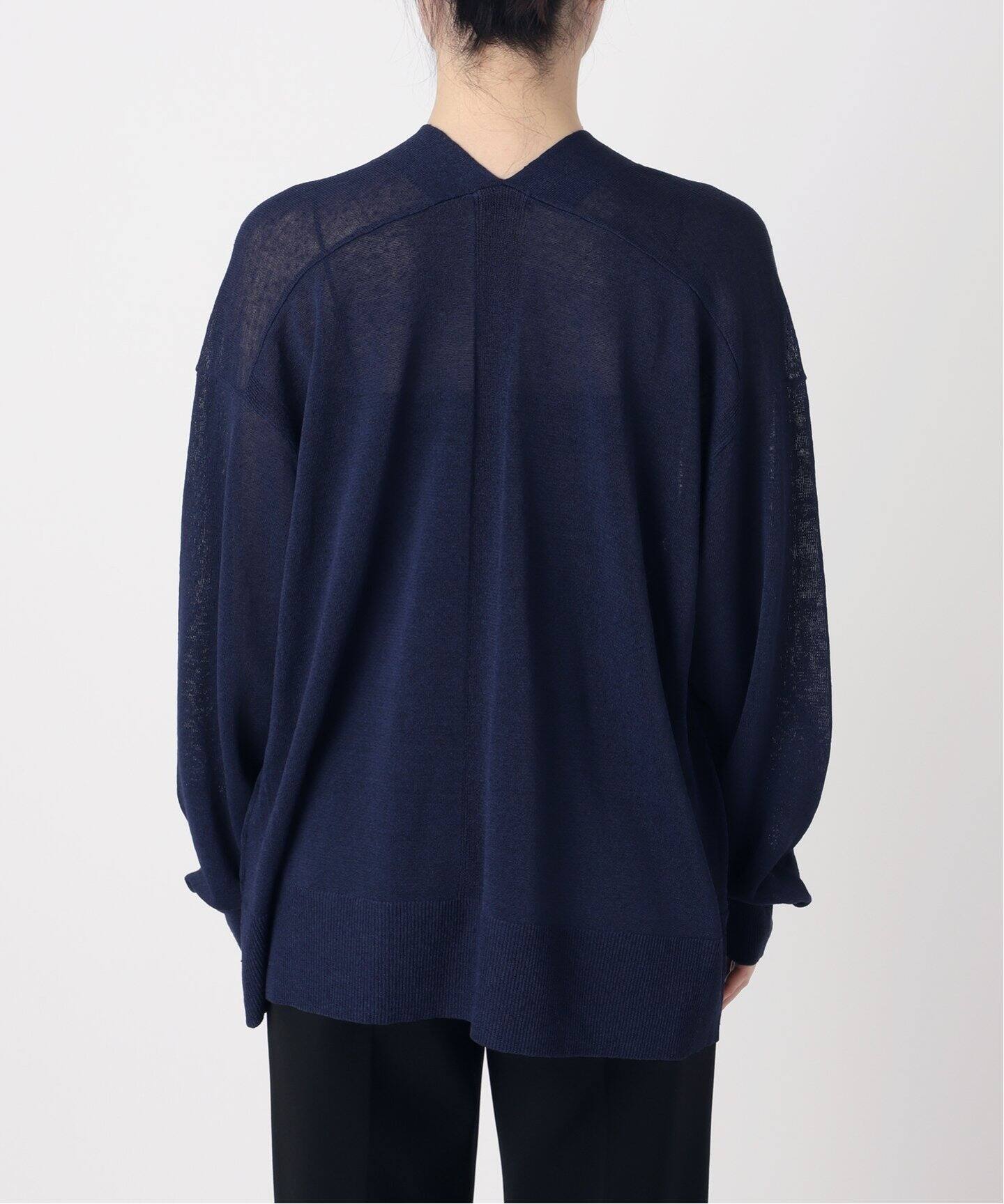 Linen knit topper カーディガン（カーディガン）｜VERMEIL par