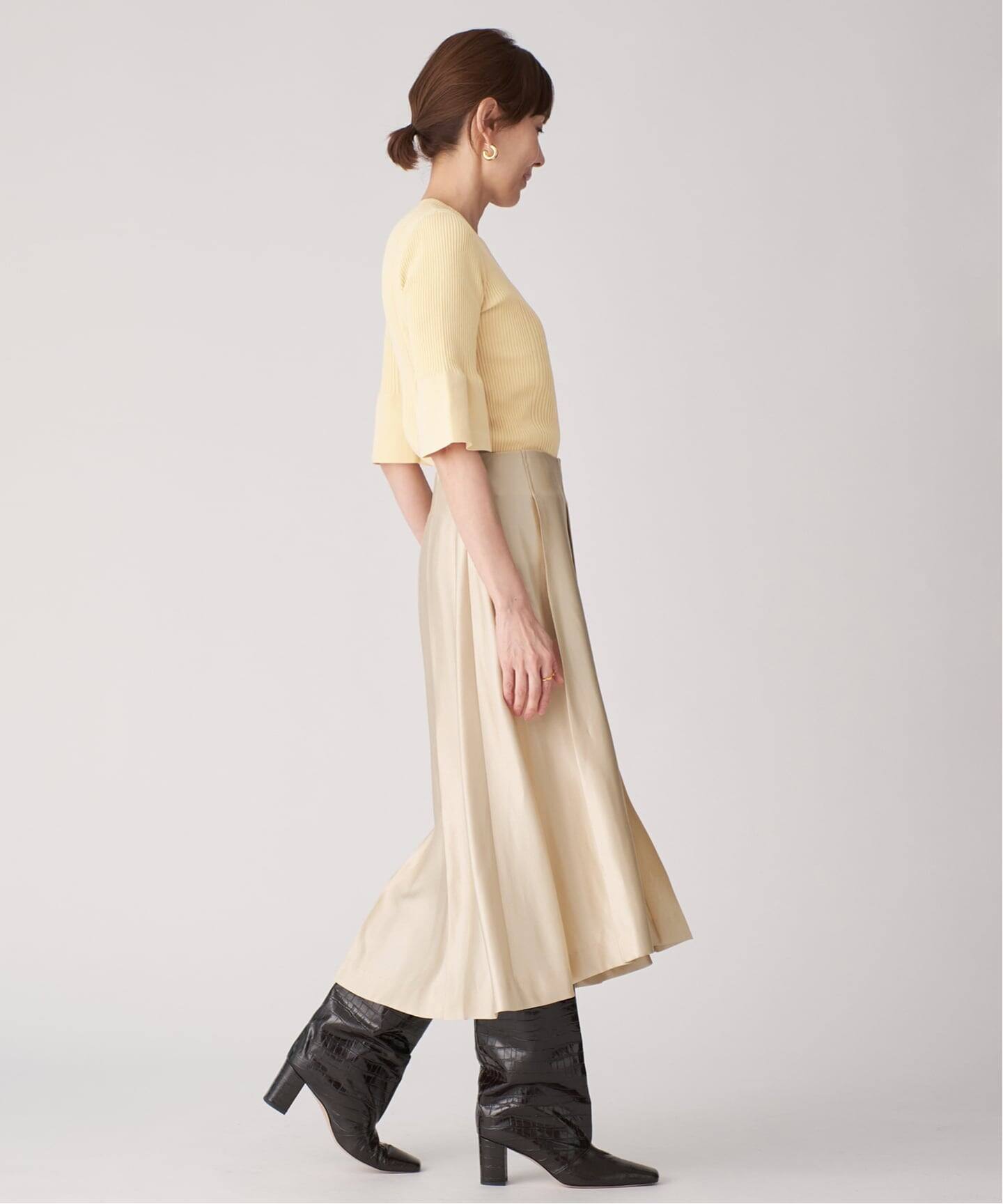 cotton stretch RIB プルオーバー（ニット／セーター）｜VERMEIL