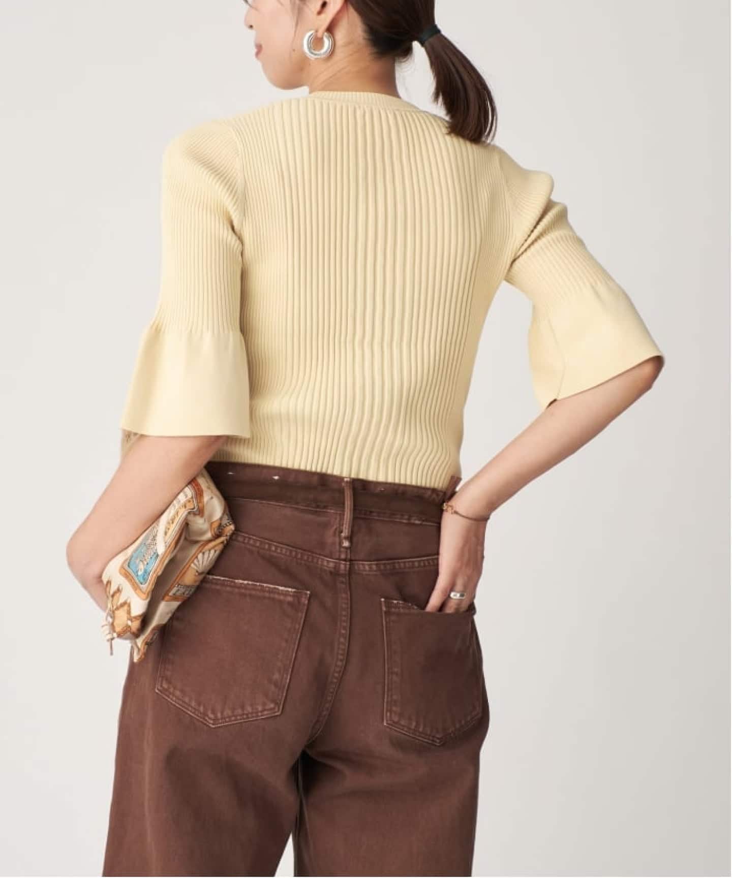 vermeil par iena コットンプルオーバー cotton stretch RIB プルオーバー（ニット／セーター）｜VERMEIL par