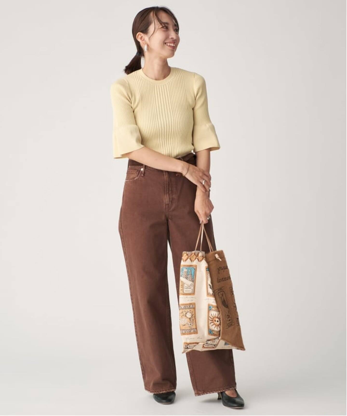 cotton stretch RIB プルオーバー（ニット／セーター）｜VERMEIL
