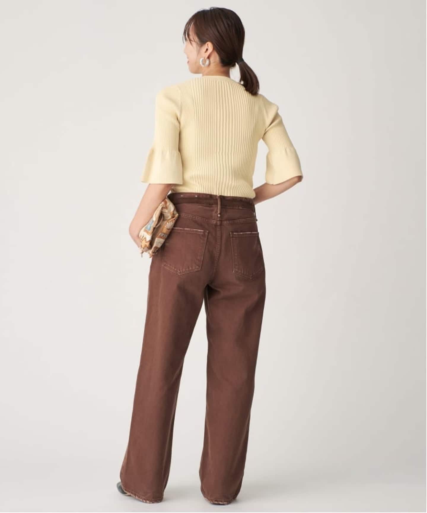 ヴェルメイユ パー イエナ コットン100%裏起毛ゆったりスウェットプルオーバー cotton stretch RIB プルオーバー（ニット／セーター）｜VERMEIL