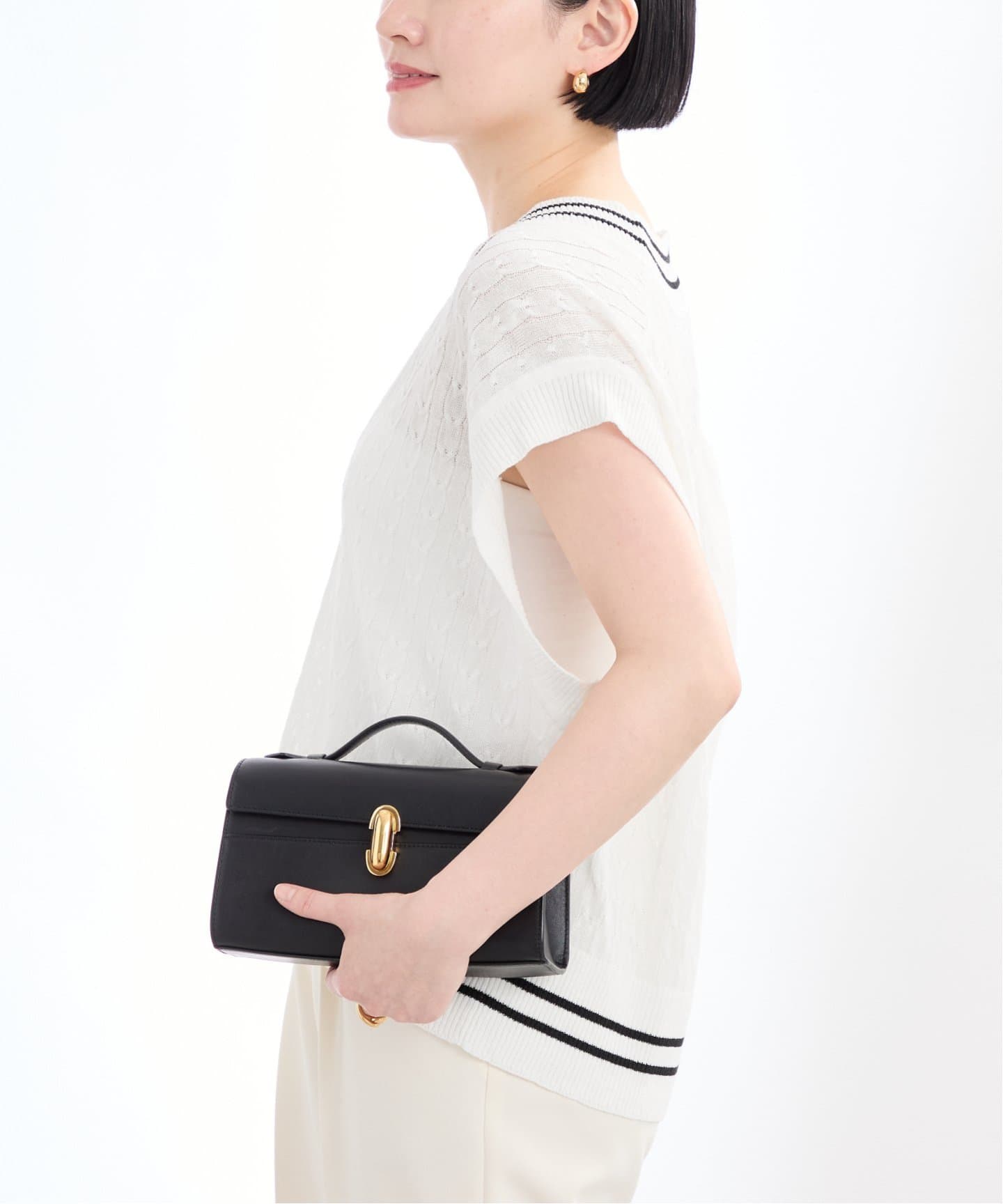 Linen Knit Cable ベスト（ベスト）｜VERMEIL par iena