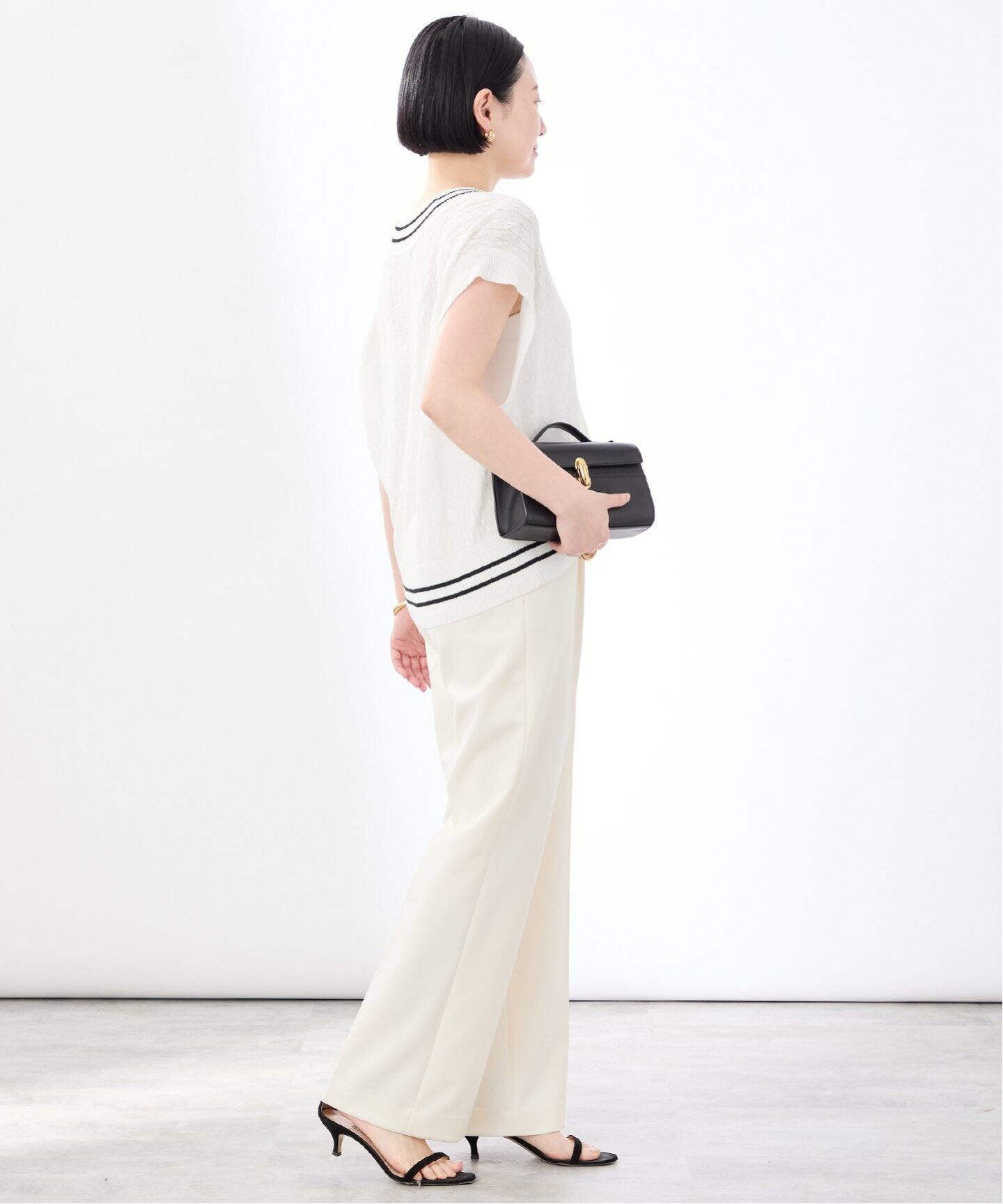 Linen Knit Cable ベスト（ベスト）｜VERMEIL par iena