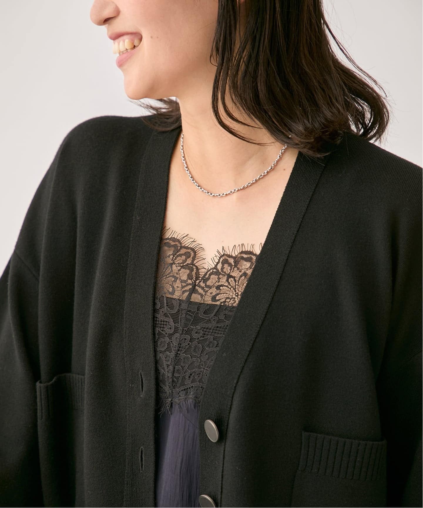 予約》wool knit Vneck カーディガン（カーディガン）｜VERMEIL