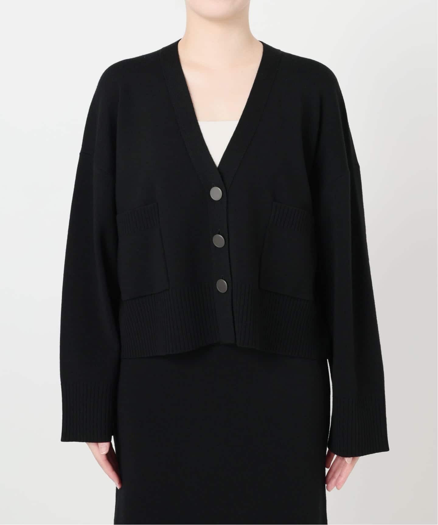 美品】ヴェルメイユパーイエナ 定価3万円 ウール リブ Vネック