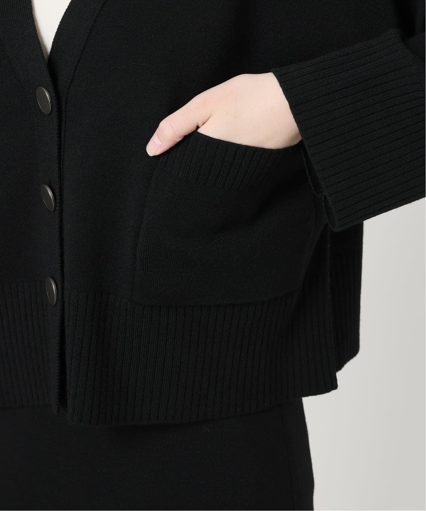 wool knit Vneck カーディガン（カーディガン）｜VERMEIL par iena