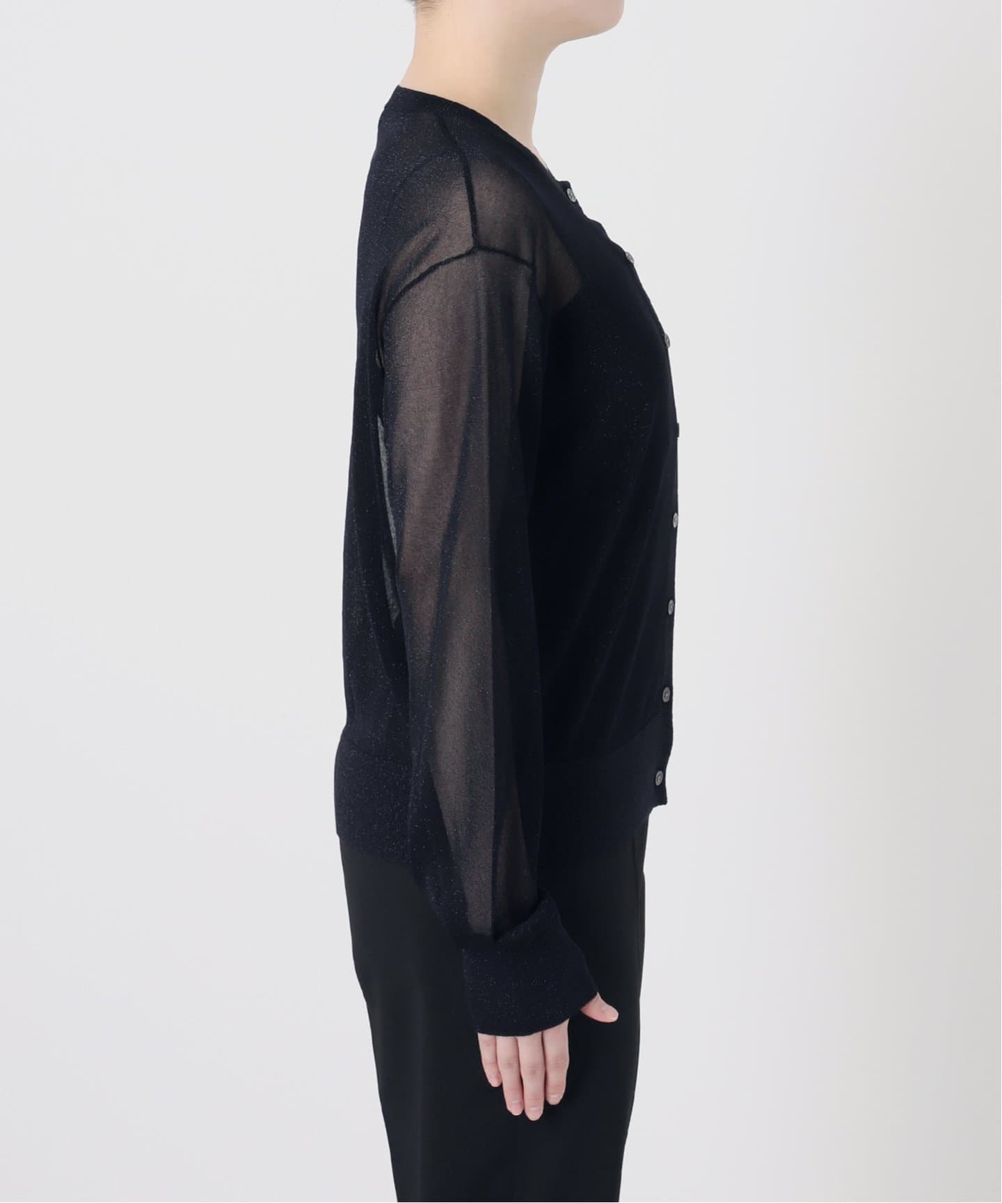 Luxe Sheer Knit Short カーディガン（カーディガン）｜VERMEIL par