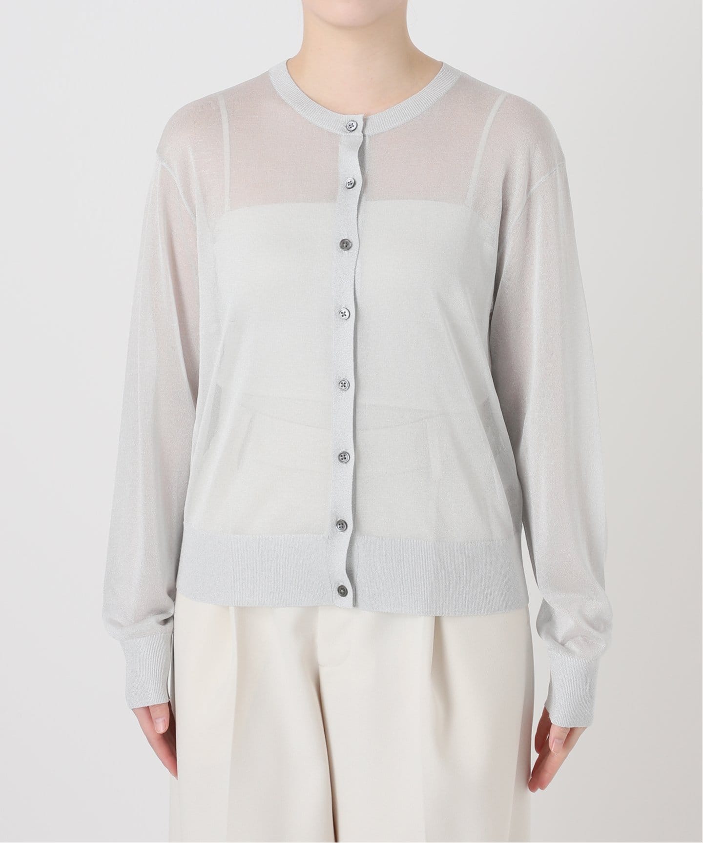 Luxe Sheer Knit Short カーディガン（カーディガン）｜VERMEIL par