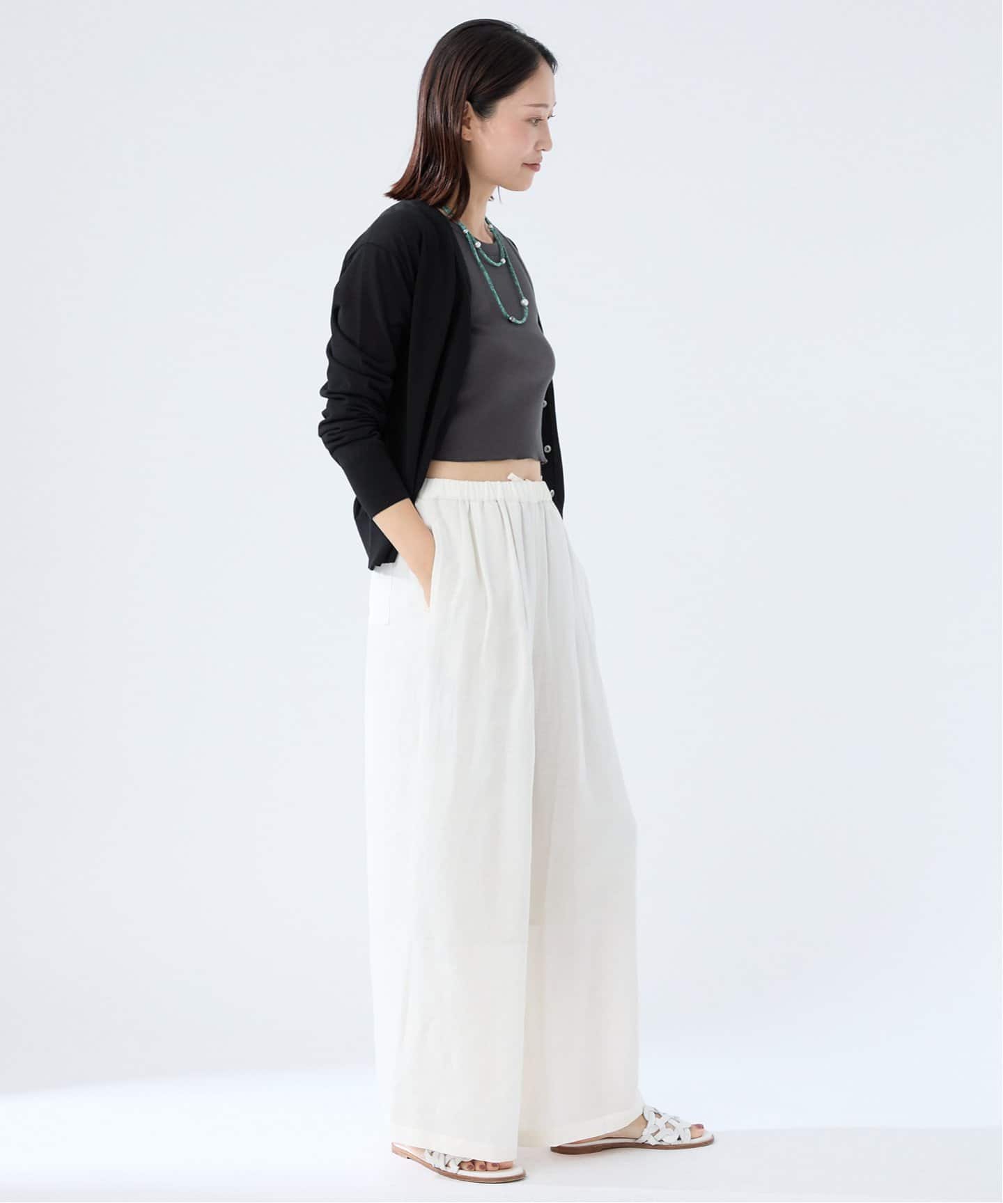 ICE Feel Cotton Knit Vネックカーディガン（カーディガン）｜VERMEIL