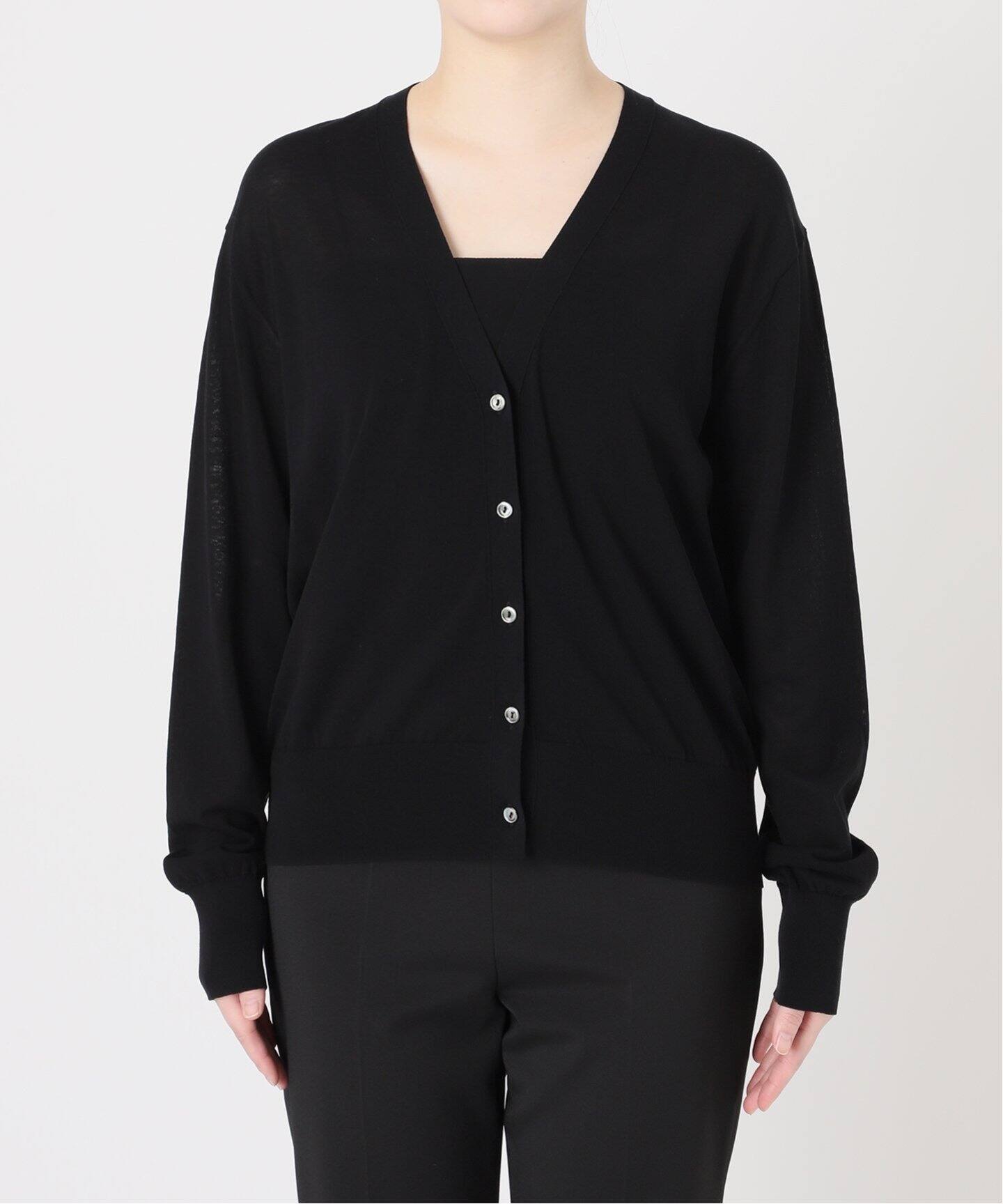 ICE Feel Cotton Knit Vネックカーディガン（カーディガン