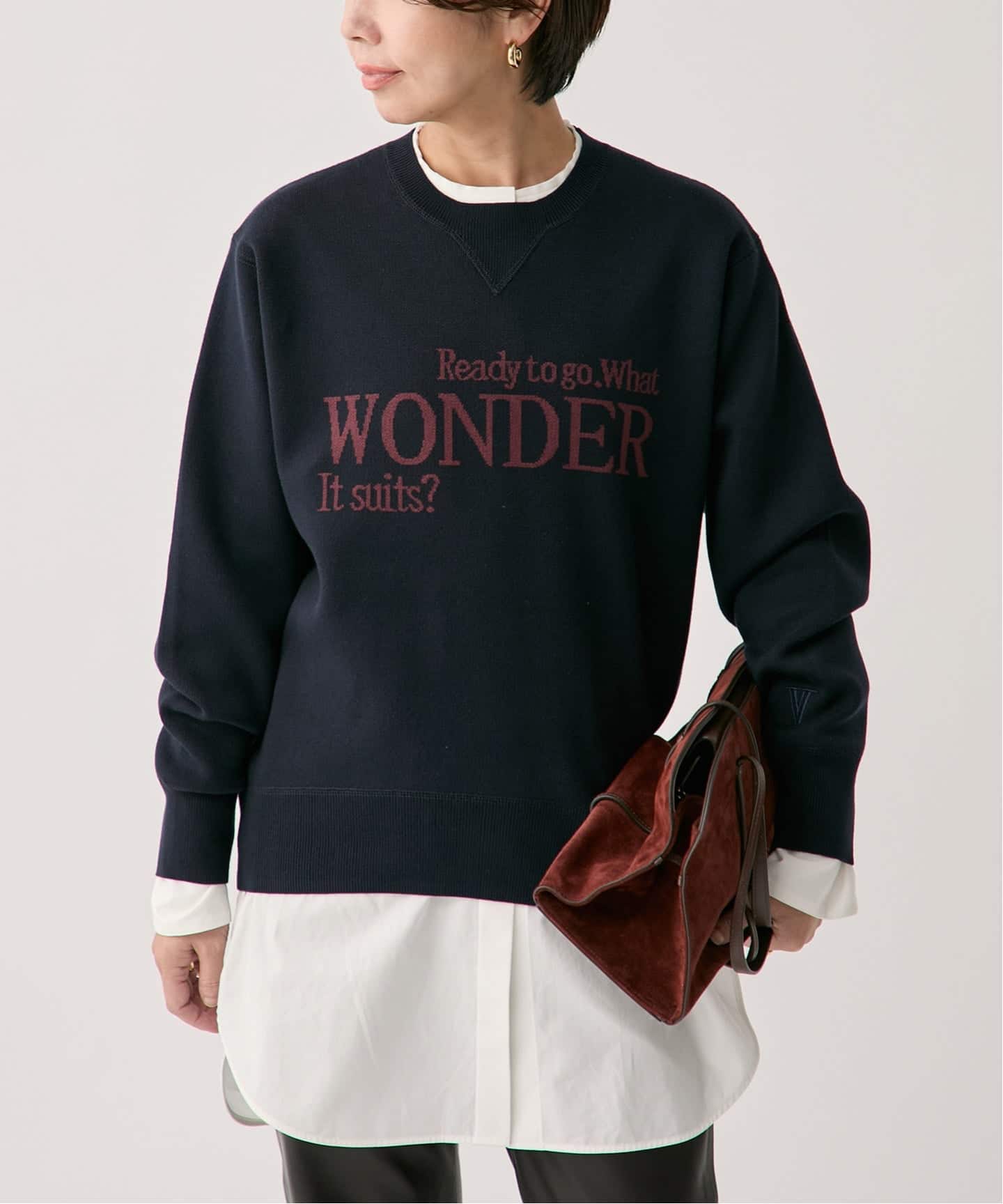 LOGO Knit プルオーバー（ニット／セーター）｜VERMEIL par iena