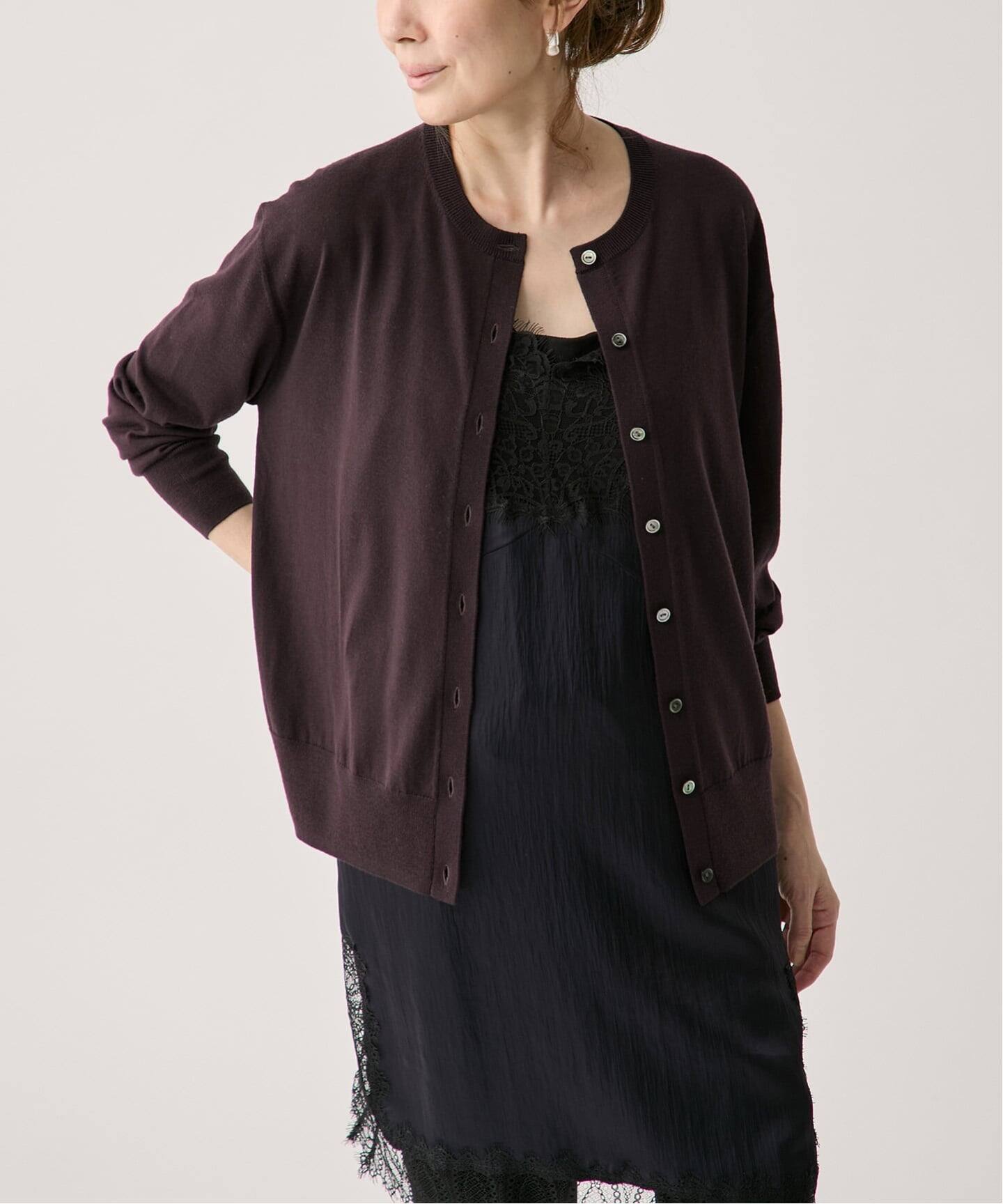 GLOW wool knit カーディガン（カーディガン）｜VERMEIL par iena