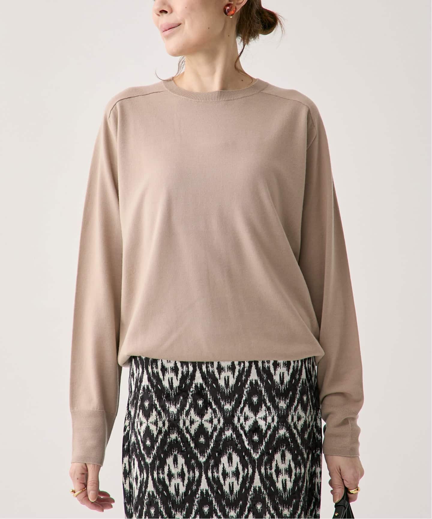 2023年AW ヴェルメイユパーイエナ　ニット 予約》GLOW wool crew knit（ニット／セーター）｜VERMEIL par