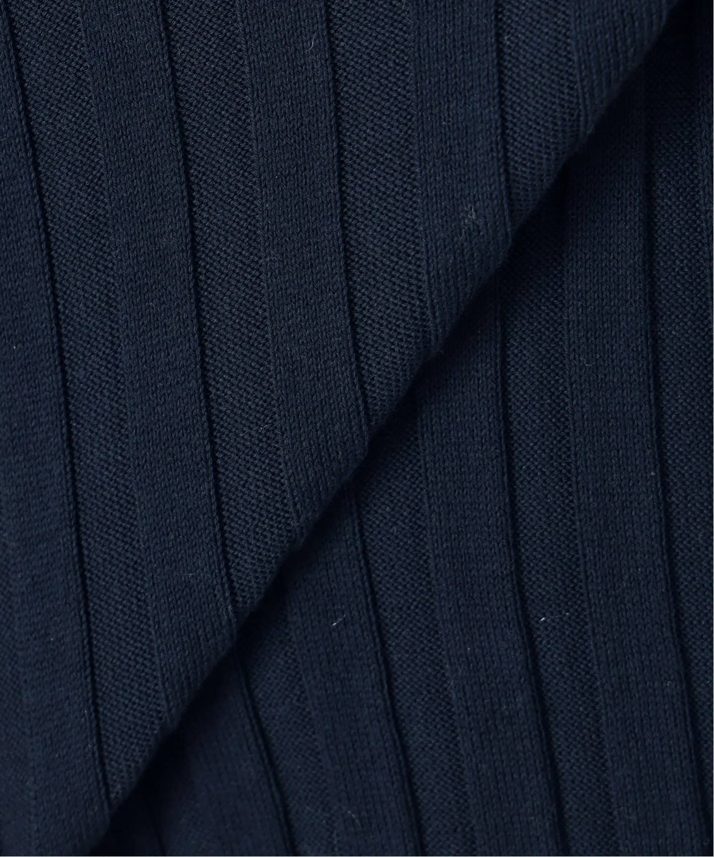 【VERMEIL par iena】22AW 美品　Vネック天竺プルオーバー イタリア糸 RIB Vネックプルオーバー（ニット／セーター