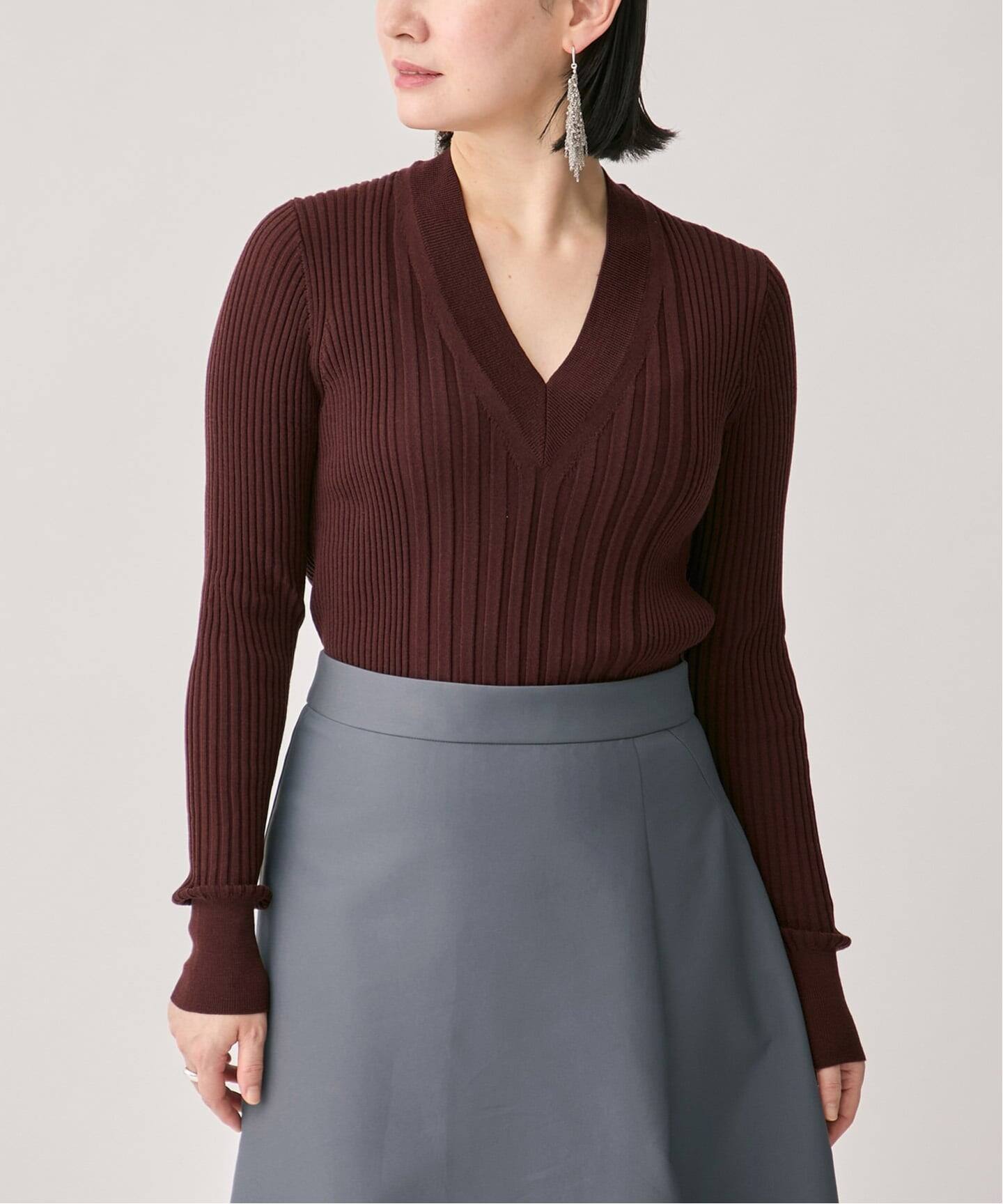 2023年AW ヴェルメイユパーイエナ　ニット 予約》GLOW wool crew knit（ニット／セーター）｜VERMEIL par