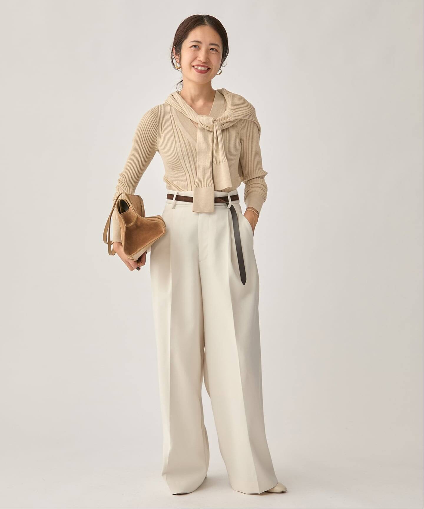 SLOWOOL Vネック プルオーバー（ニット／セーター）｜VERMEIL par iena