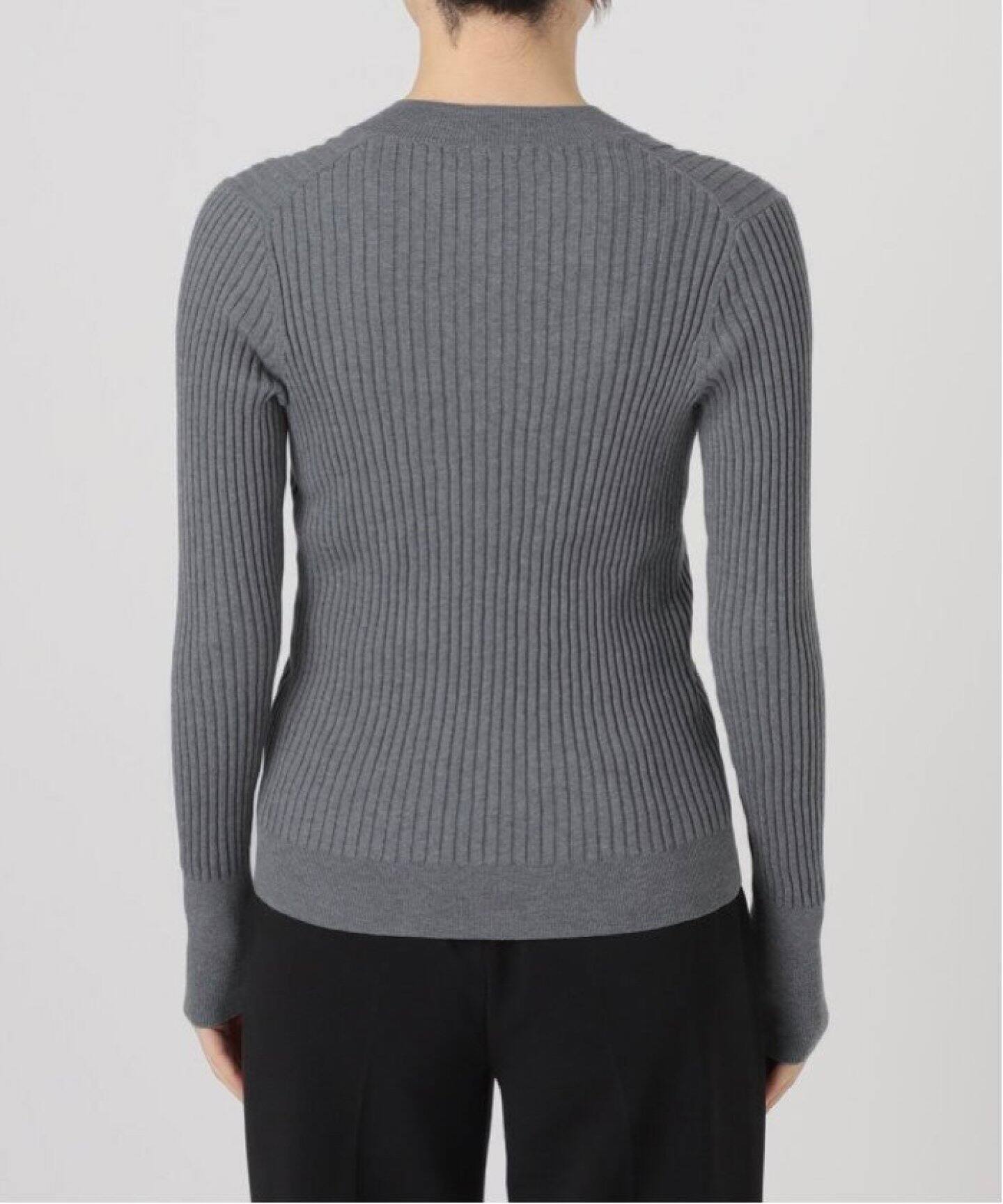 WEB限定/追加》イタリア糸 RIB Vネックプルオーバー（ニット／セーター  