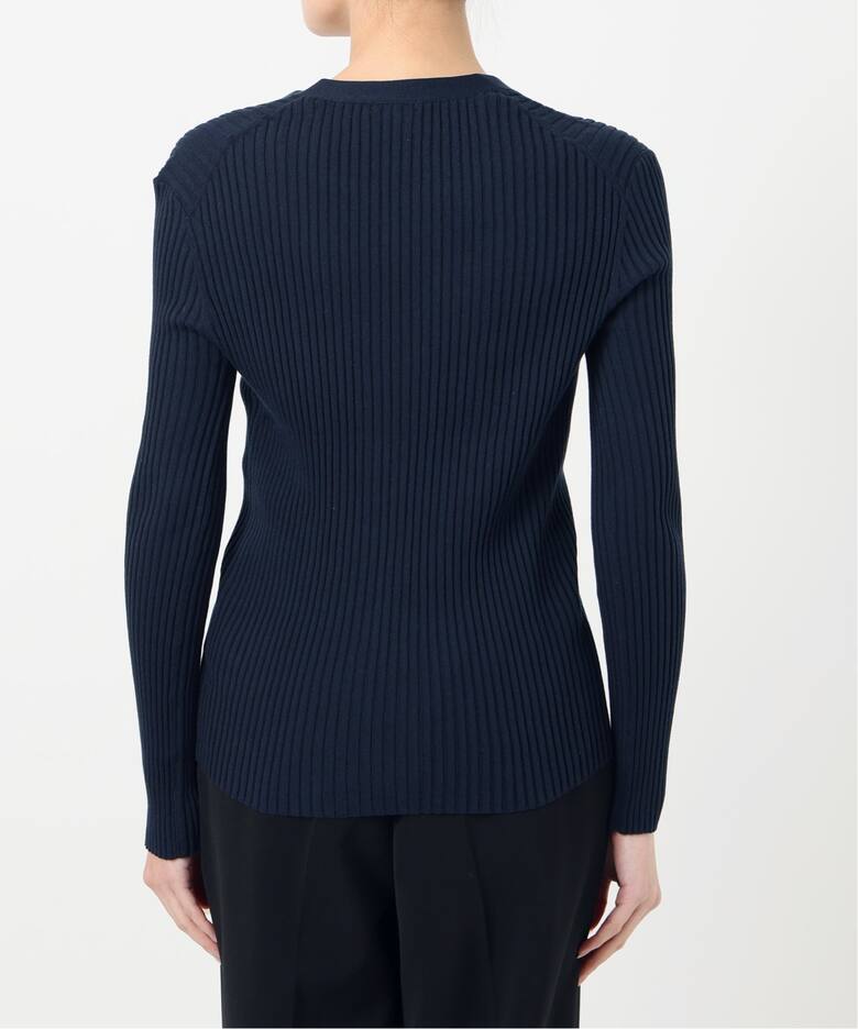 イタリア糸 RIB Vネックカーディガン（カーディガン）｜VERMEIL par  