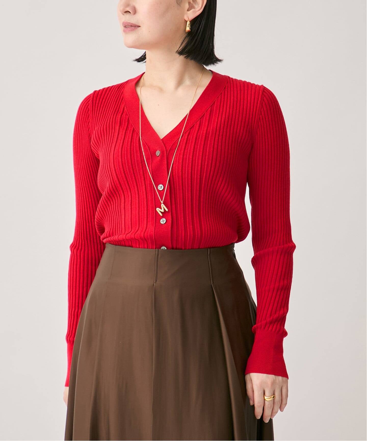 VERMEIL par iena - SLOANE　スローン　Vネックカーディガン　ヴェルメイユパーイエナ SLOANE スローン Vネックカーディガン ヴェルメイユパーイエナ