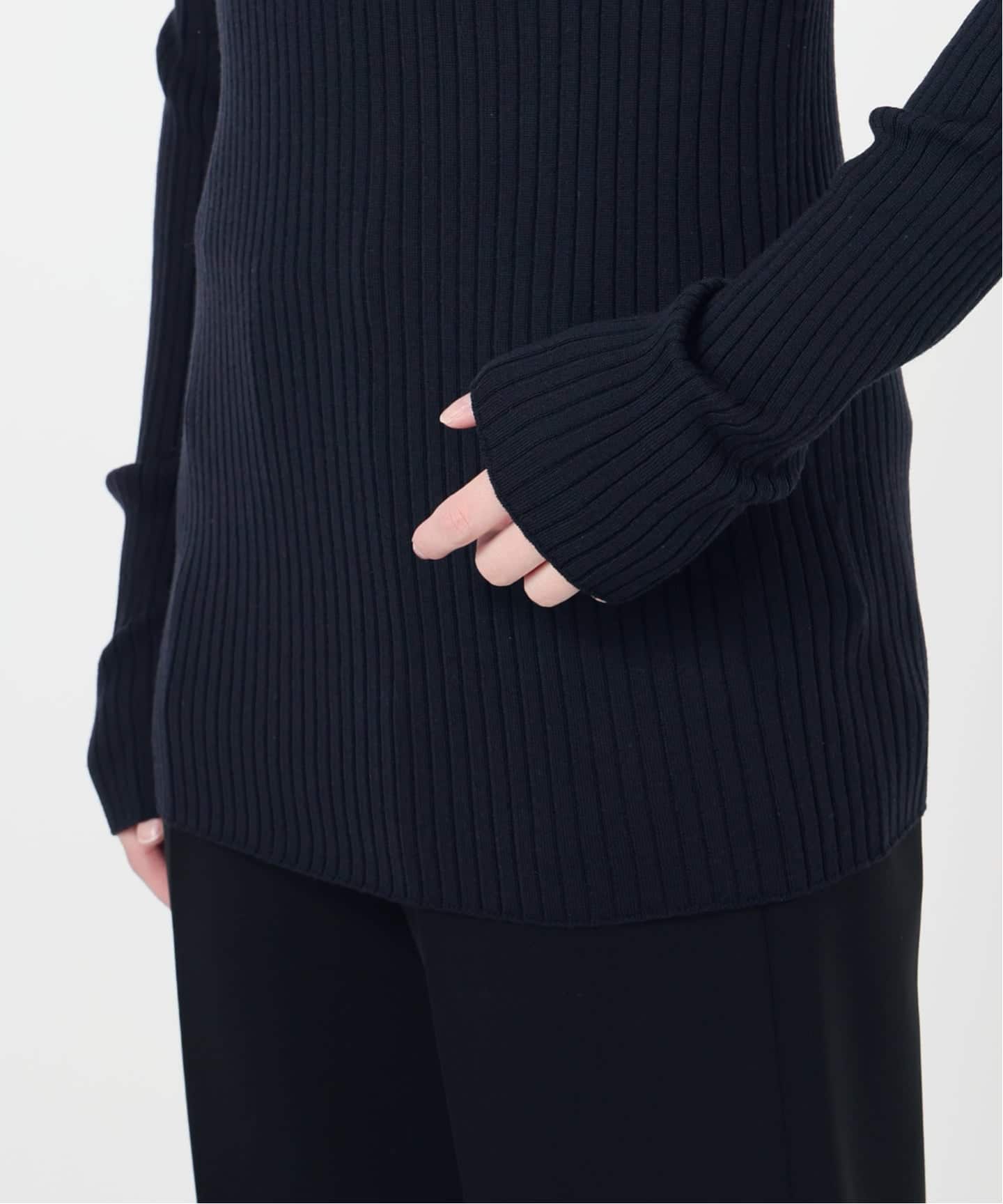 【美品】 ヴェルメイユパーイエナ ニット プルオーバー クルーネック リネン 予約》SLOWOOL Rib クルーネックプルオーバー（ニット／セーター